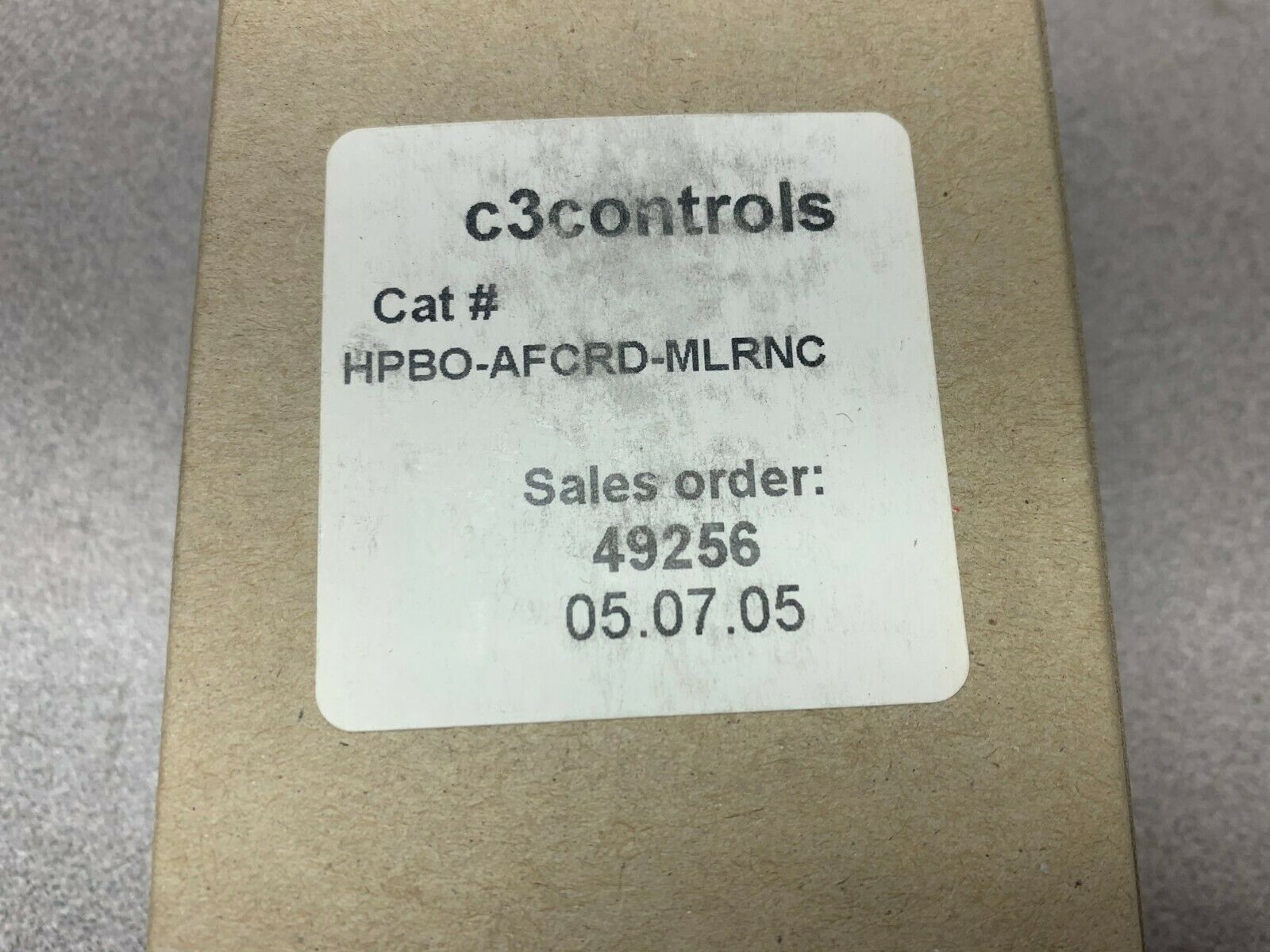 NEW IN BOX C3 CONTROLS RED PUSHBUTTON HPBO-AFCRD-MLRNC