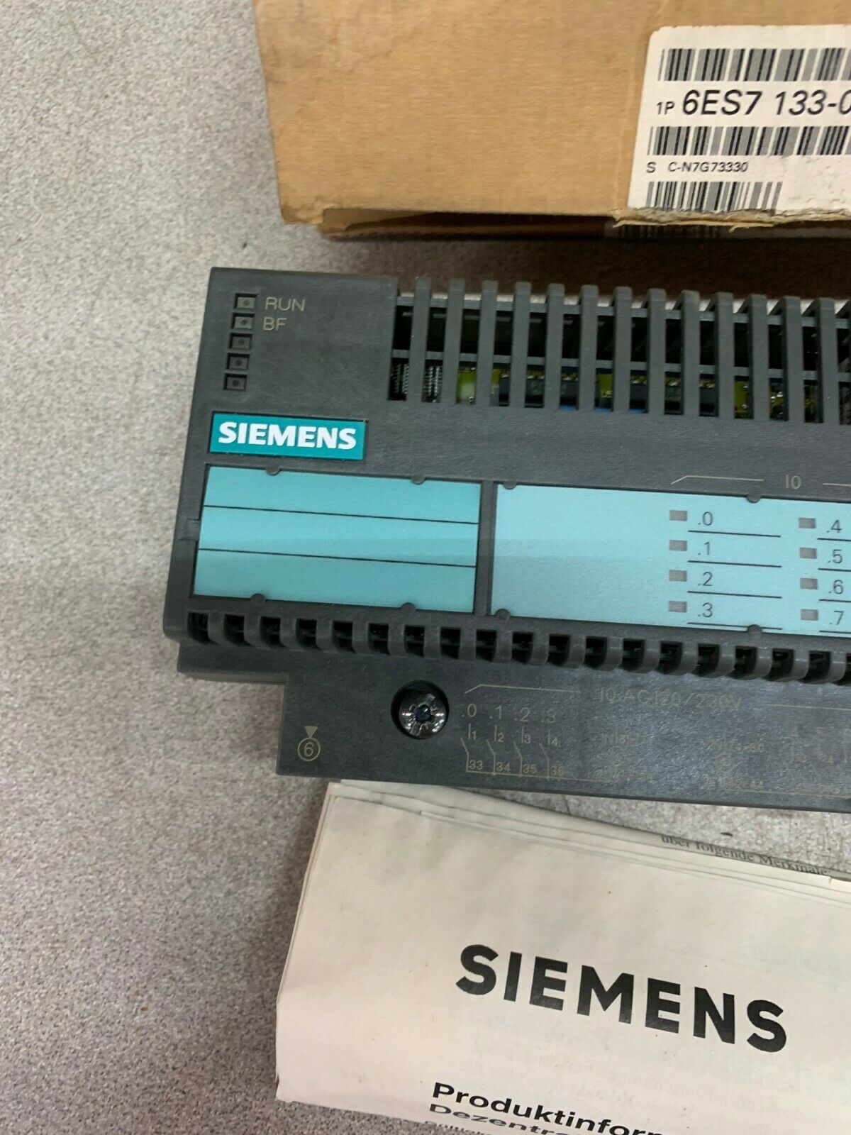 USED SIEMENS SIMATIC DIGITAL IN/RELAY OUT MODULE 6ES7 133-0HH01-0XB0