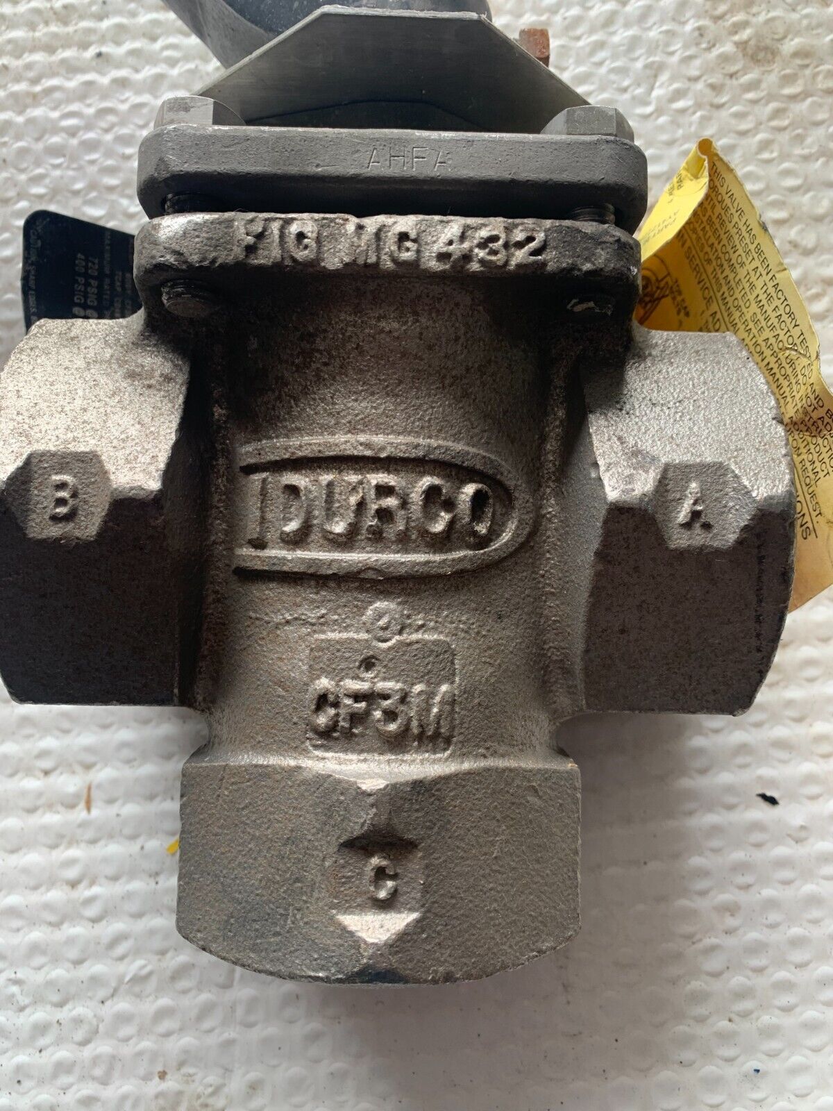 NEW DURCO FLOWSERVE 2" STAINLESS DU2MG432-1 DS-D4 VALVE 2-MG4-32JL1OTOM1GW