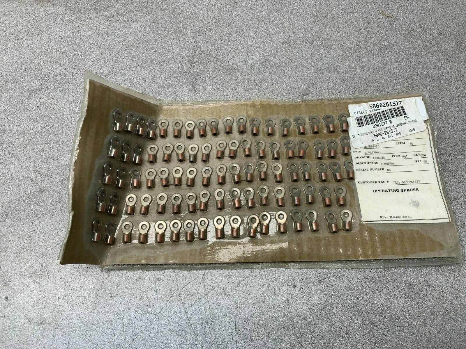 LOT OF 88 NEW WESTINGHOUSE 120A838H01 TERMINALS 5866-261577