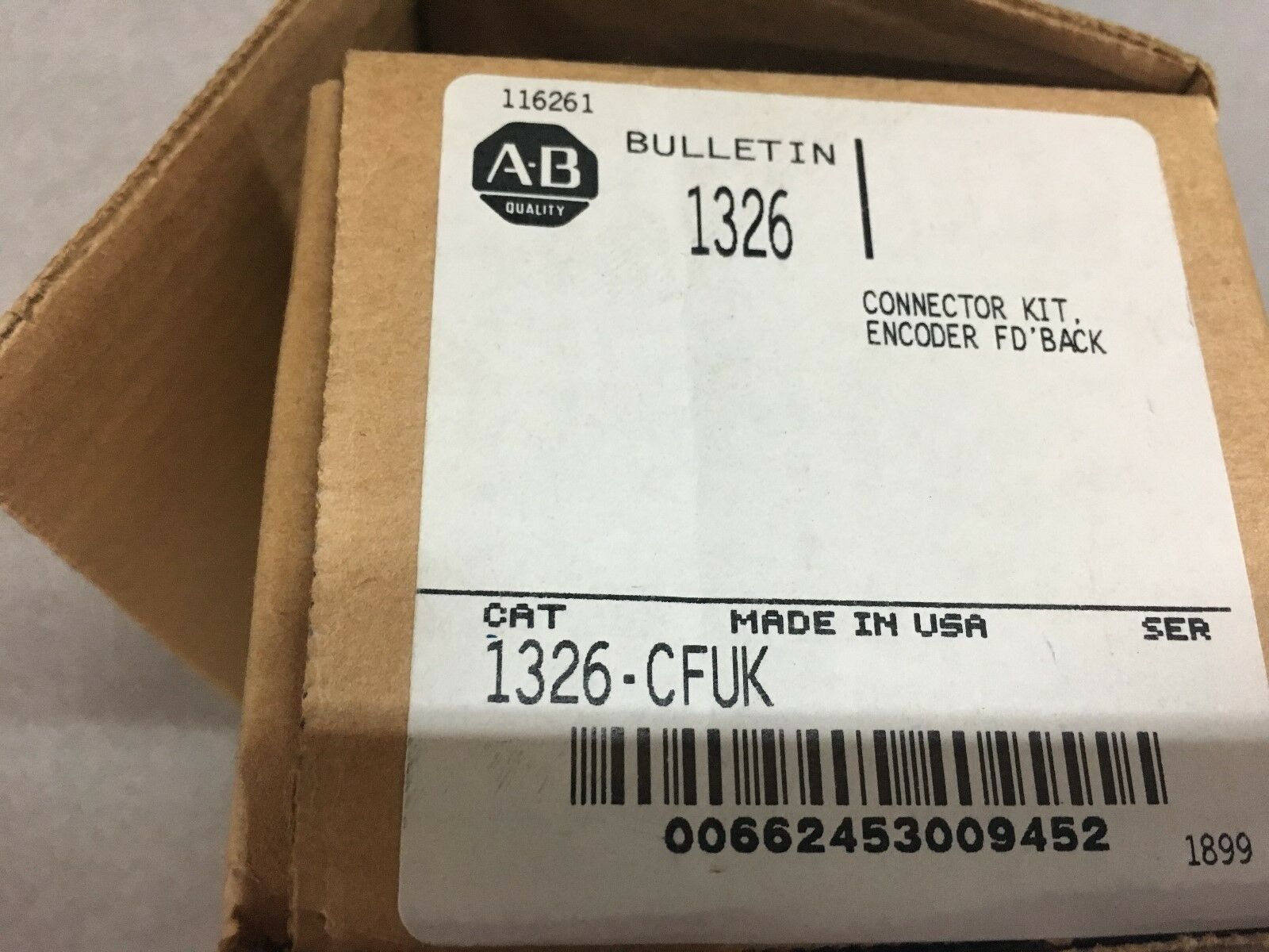 NEW IN BOX ALLEN BRADLEY MOTOR CONNECTOR KIT 1326-CFUK