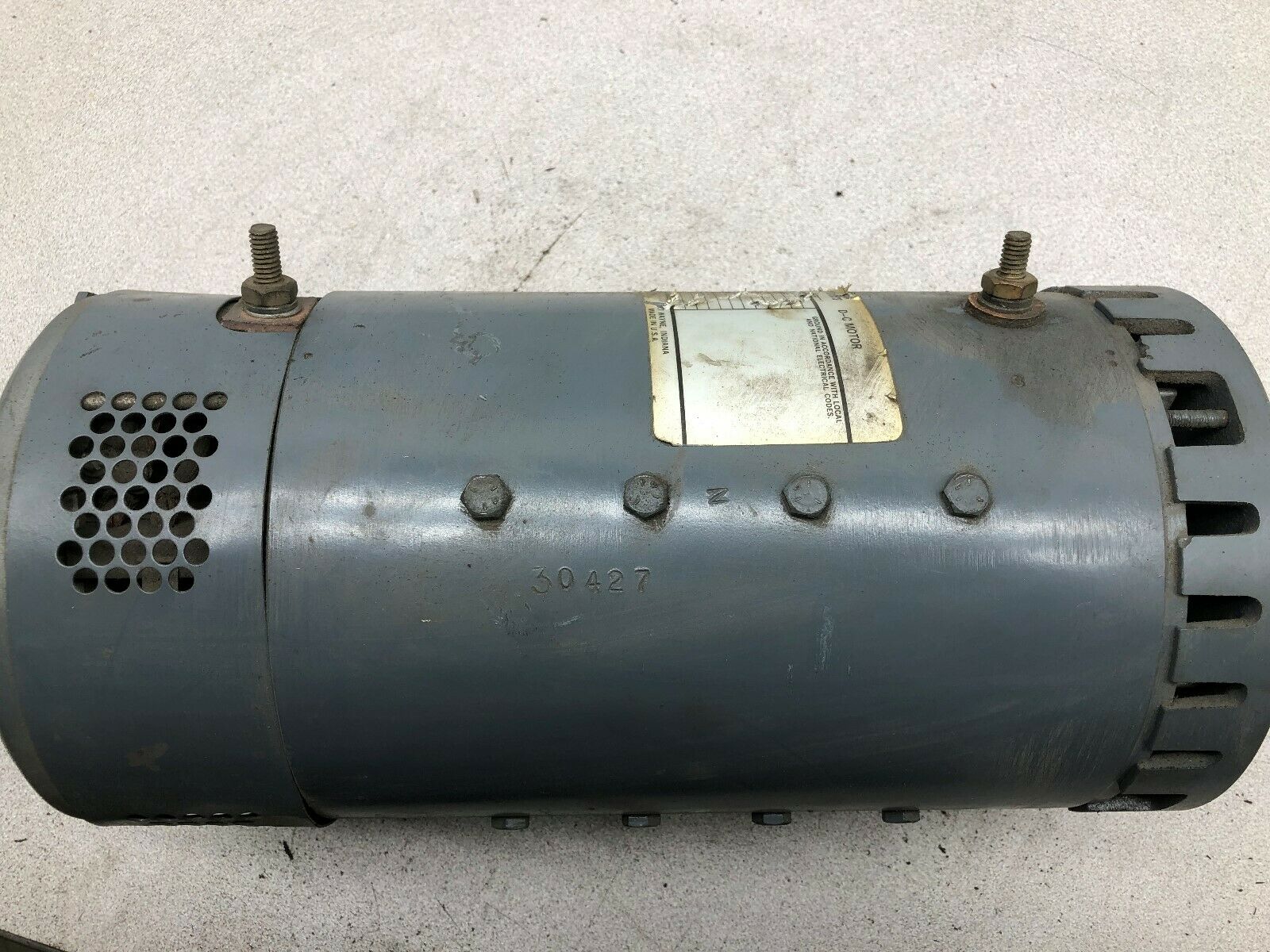 USED GE 12 HP 1700 RPM 36 VDC 330 AMP 49 FR DC MOTOR 5BC49JB811A