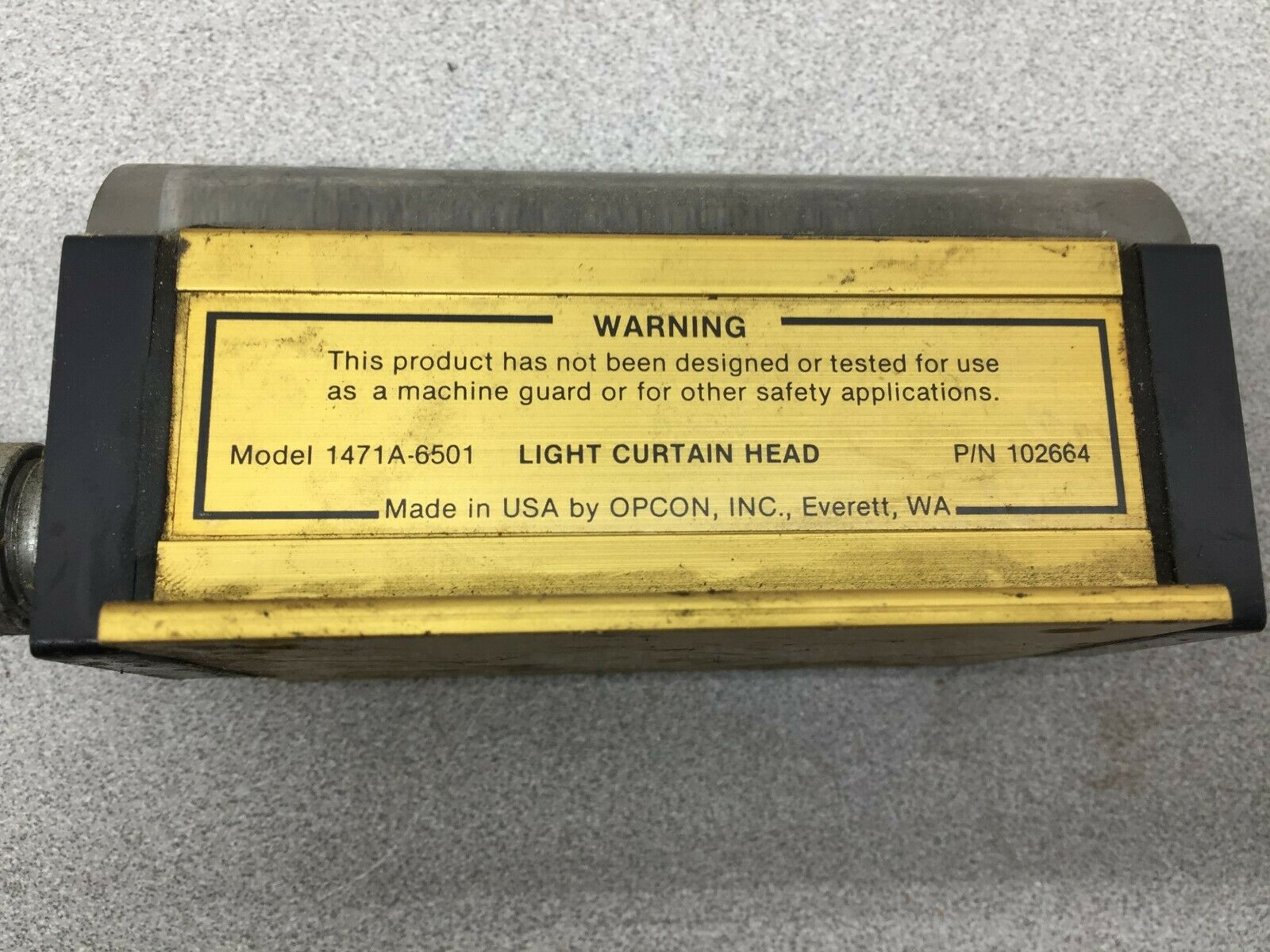 USED OPCON LIGHT CURTAIN HEAD 1471A-6501