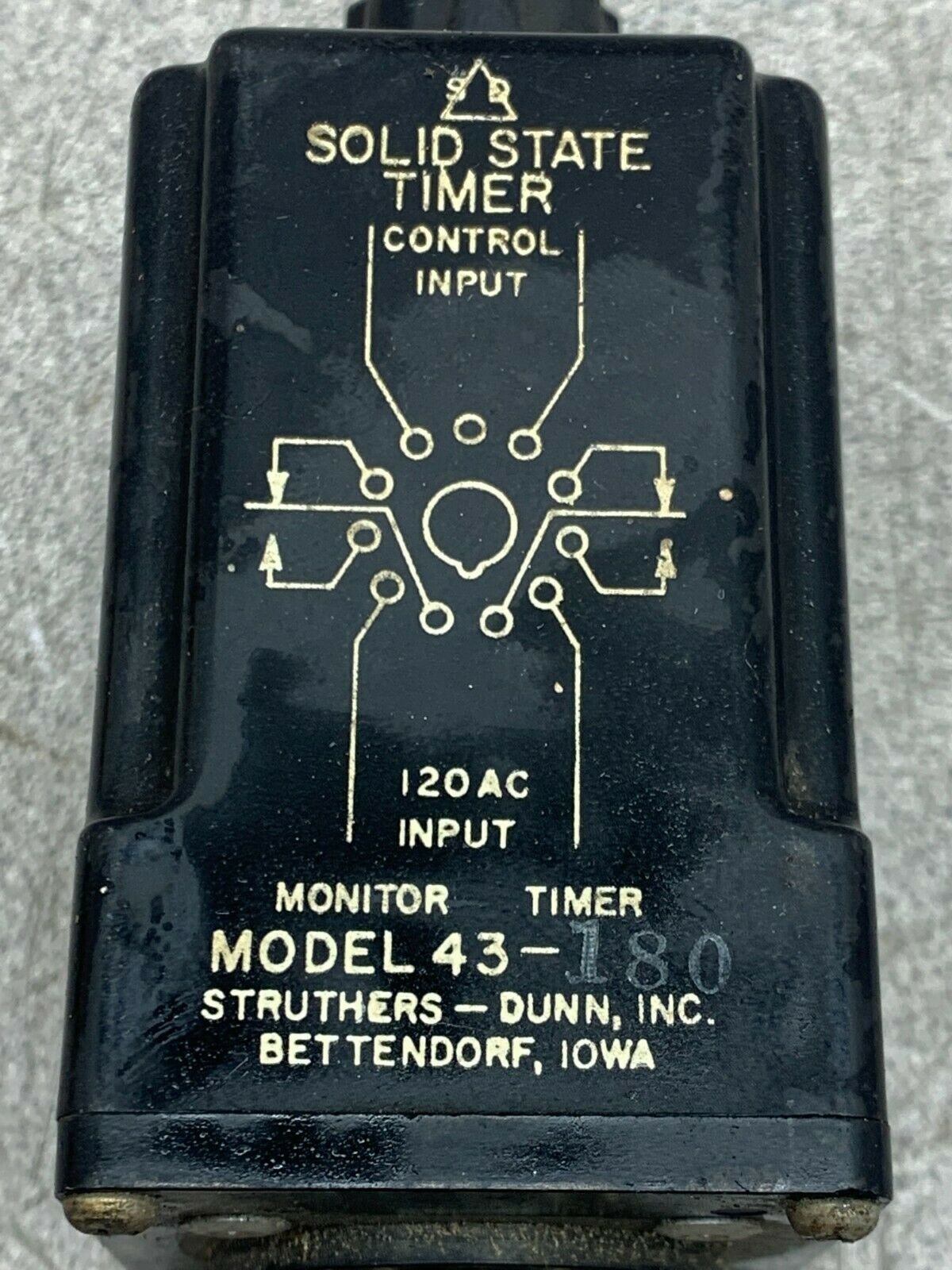 USED STRUTHERS DUNN SOLID STATE TIMER 43-180