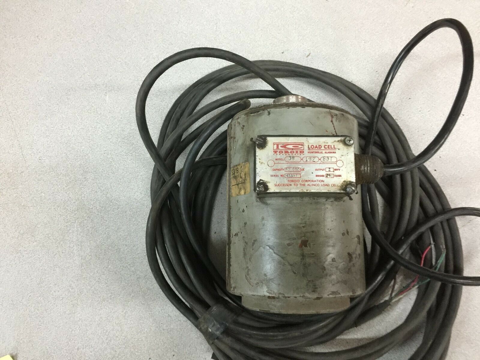 USED TOROID 50000# LOAD CELL 38-192-BDT