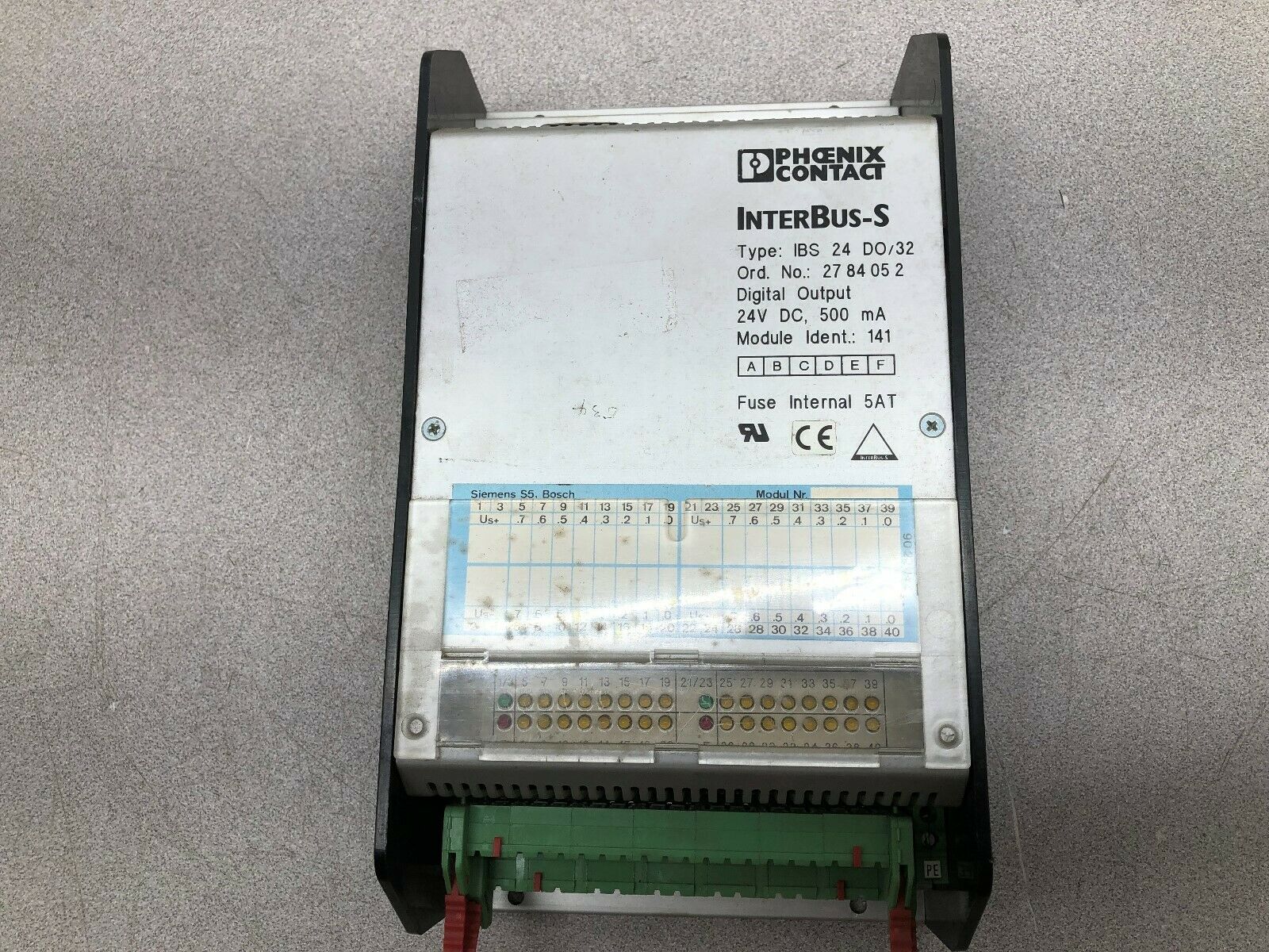 USED PHOENIX CONTACT DIGITAL OUTPUT MODULE IBS 24 DO/32