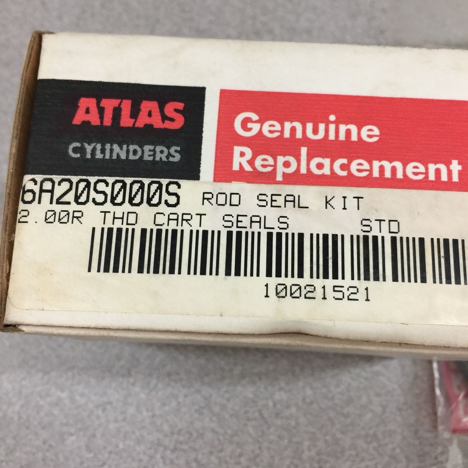 NEW IN BOX ATLAS ROD SEAL KIT 2.00R 6A20S000S