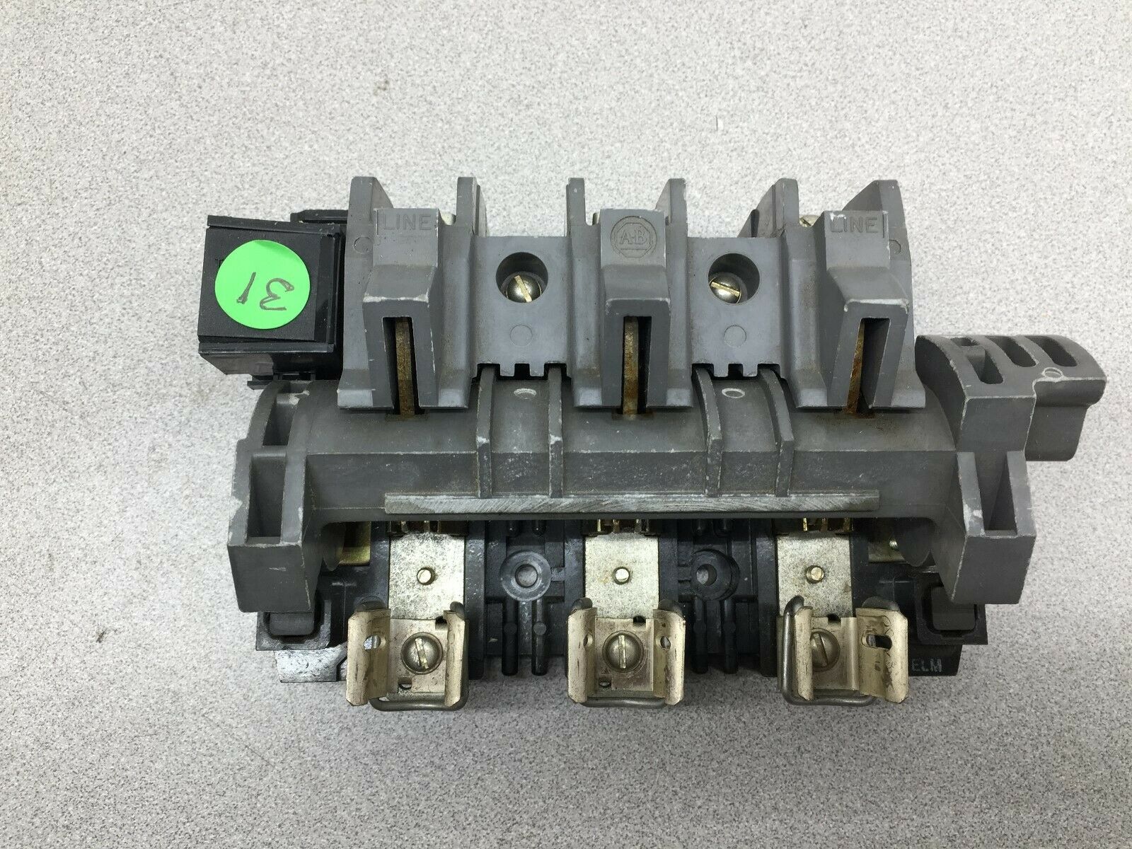 USED ALLEN BRADLEY 30AMP 600VAC 3PHASE LINE TERMINAL GUARD 1494F