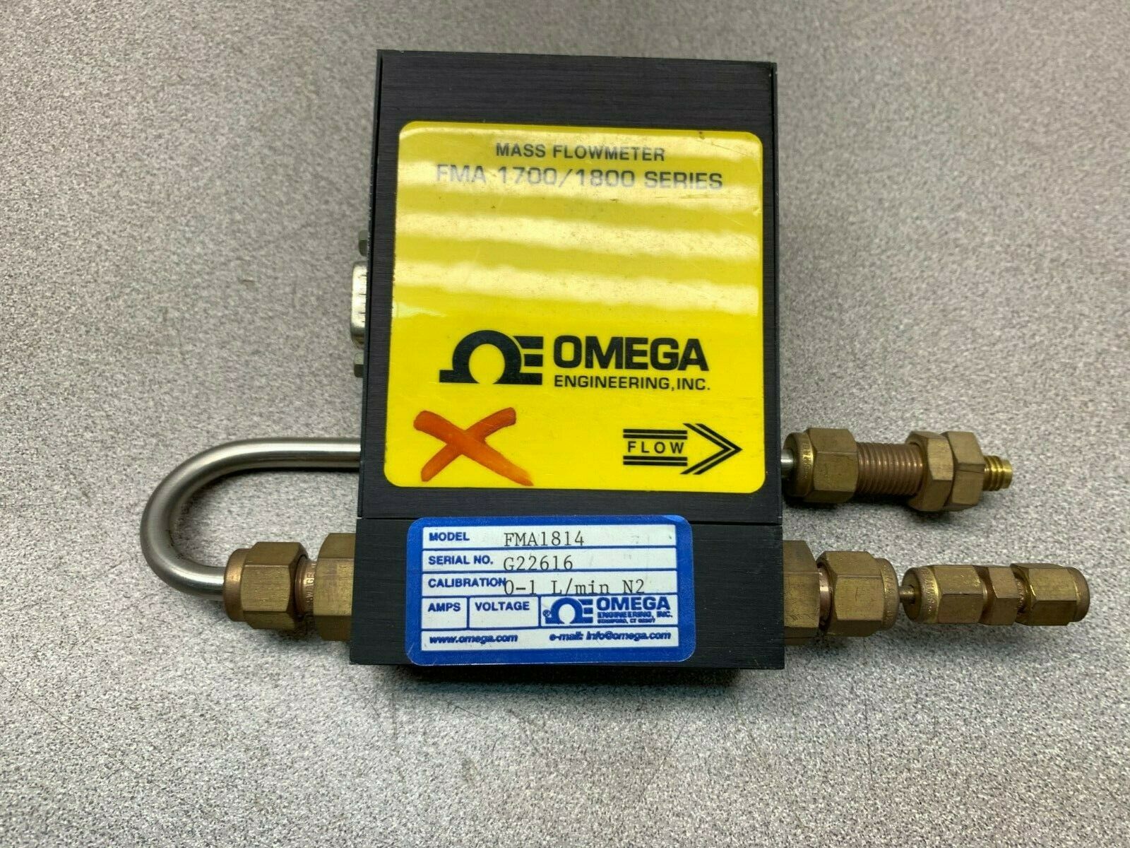 USED OMEGA MASS FLOW METER FMA1814