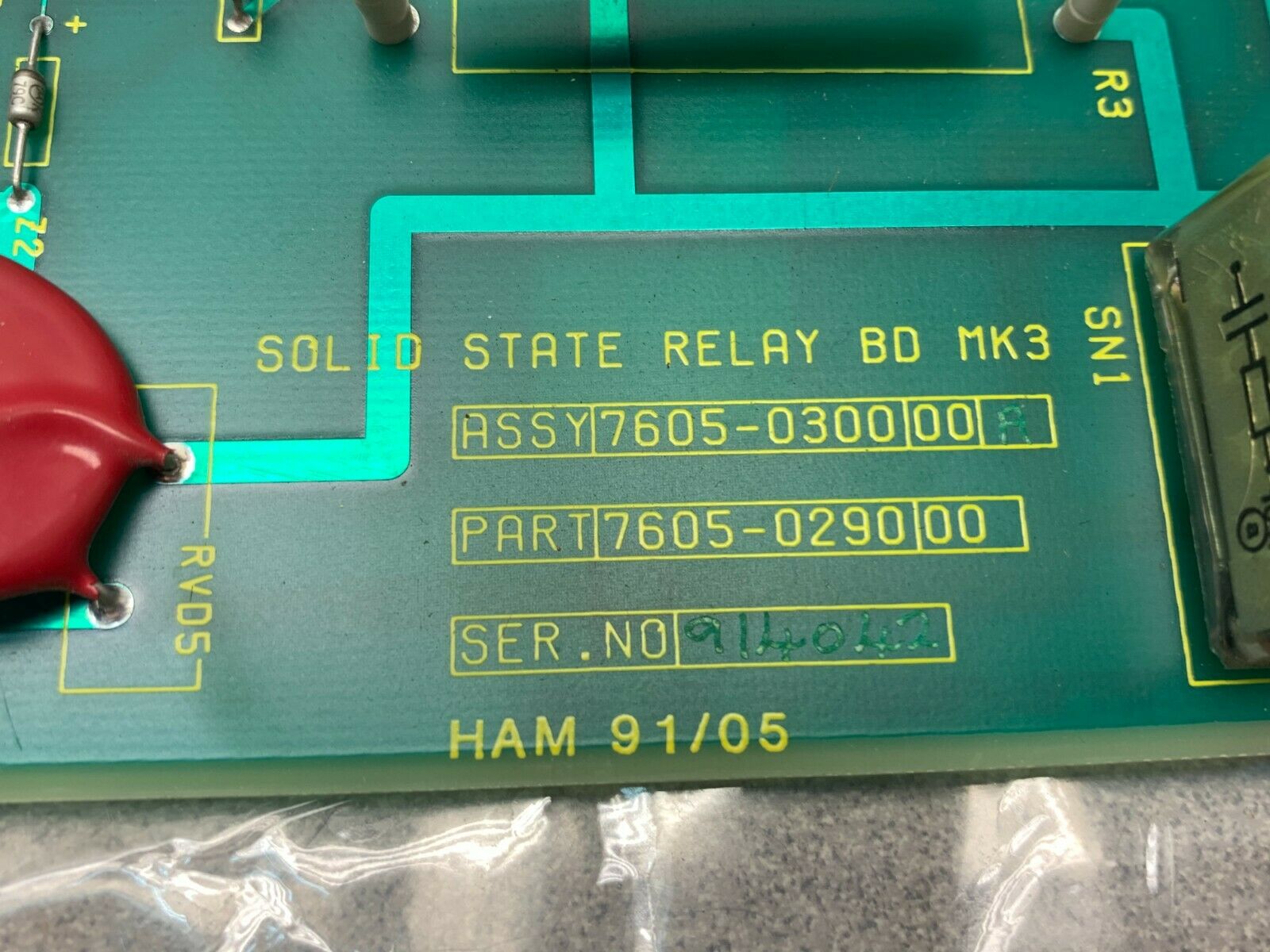 USED CROSFIELD RELAY BOARD 7605-0290