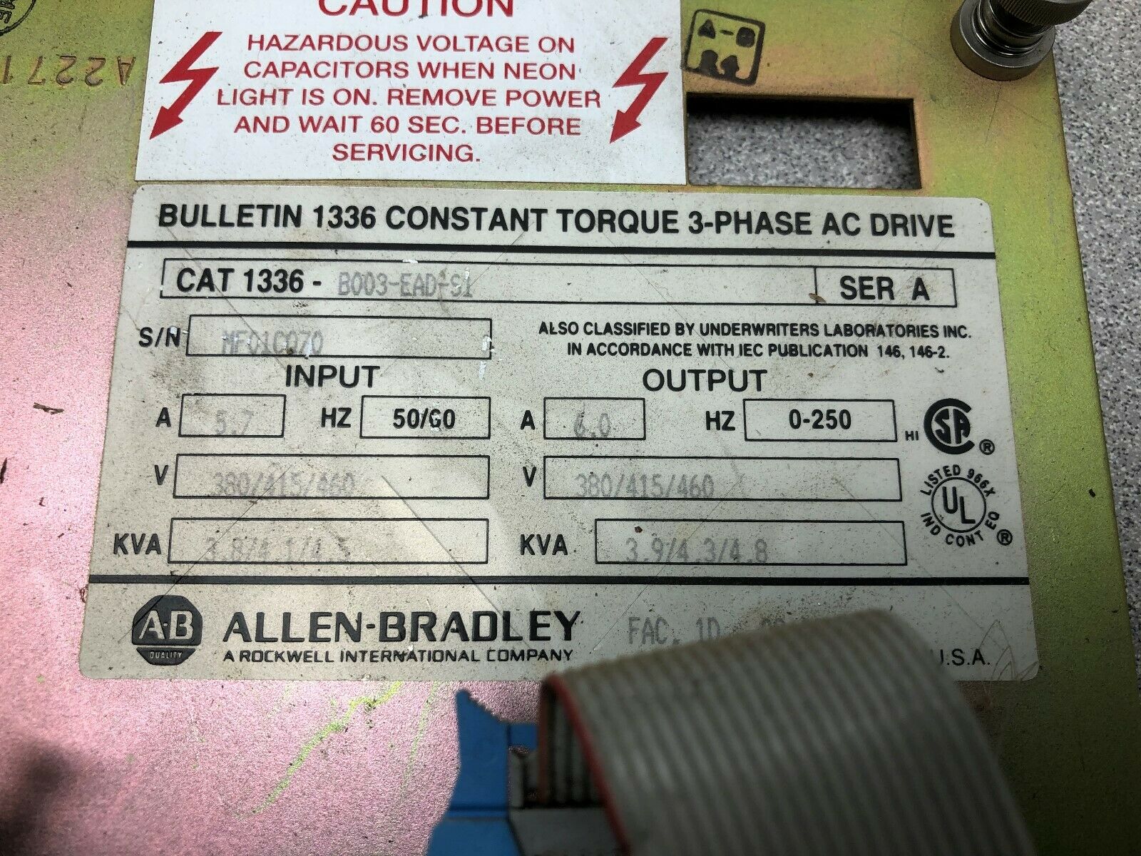 USED ALLEN BRADLEY 1336 DRIVE CIRCUIT BOARD 148363