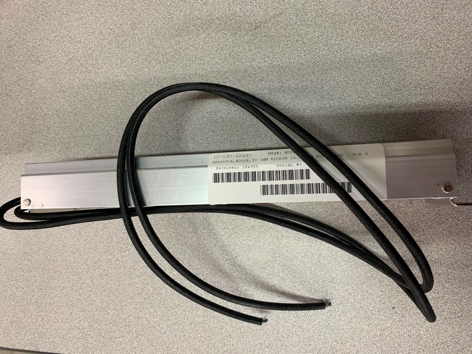 NEW NO BOX RESISTOR MICRON WITH WIRE LEAD 10-130-22237
