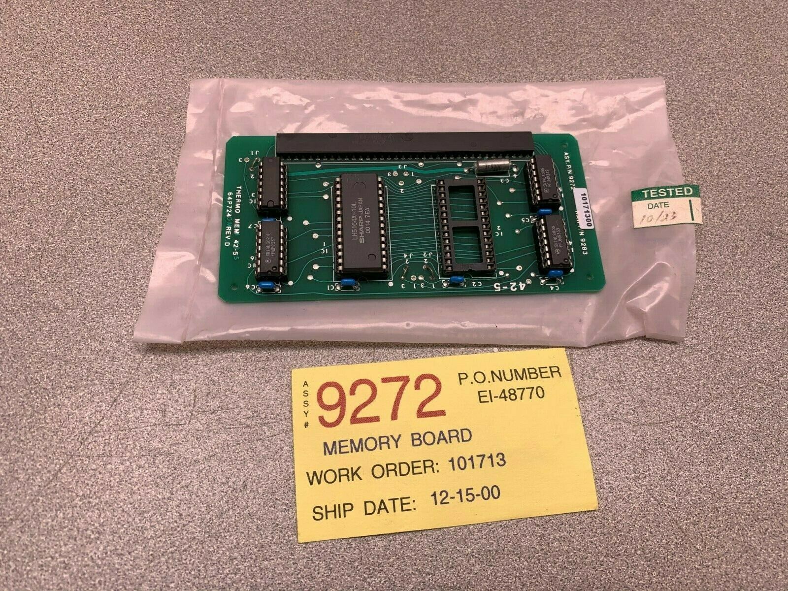 USED THERMO 42-5 MEMORY BOARD 64P724