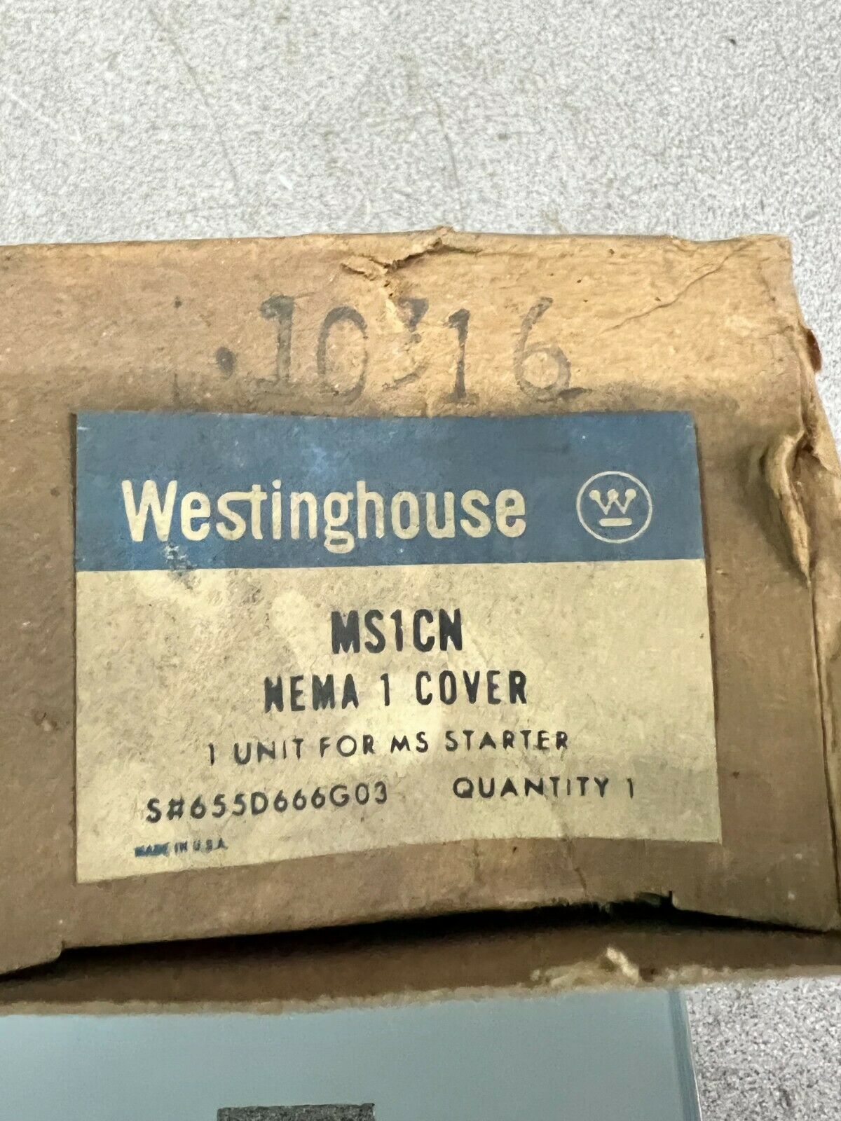 LOT OF 2 NEW IN BOX WESTINGHOUSE COVER MS1CN