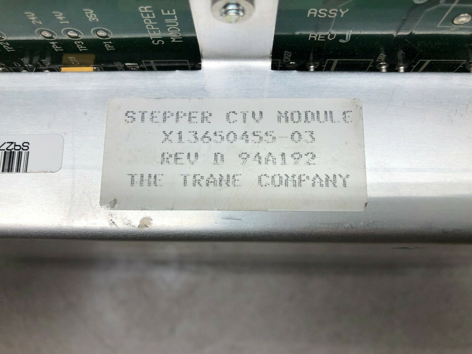 USED TRANE CO STEPPER CTV MODULE X13650455-03 REV D