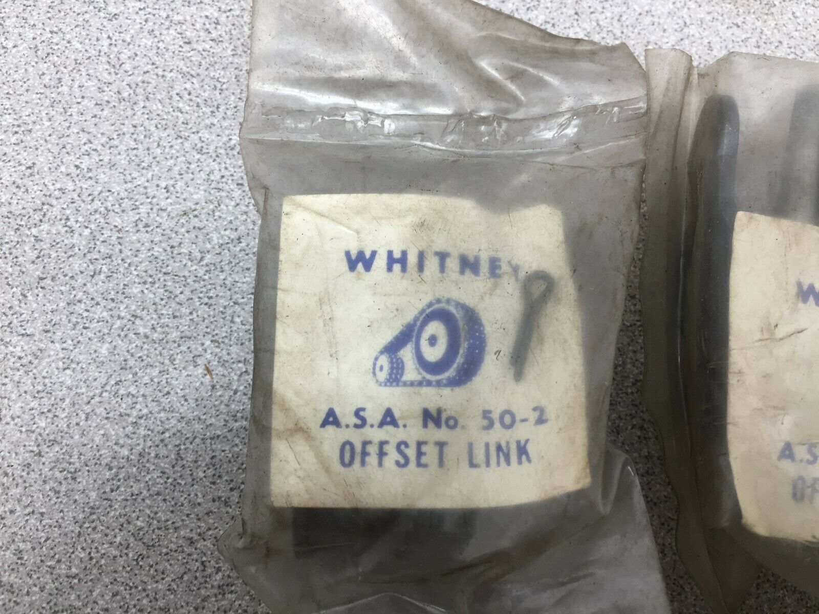 NEW IN PACK LOT OF 6 WHITNEY SIZE 50 OFFSET LINK A.S.A. NO 50-2