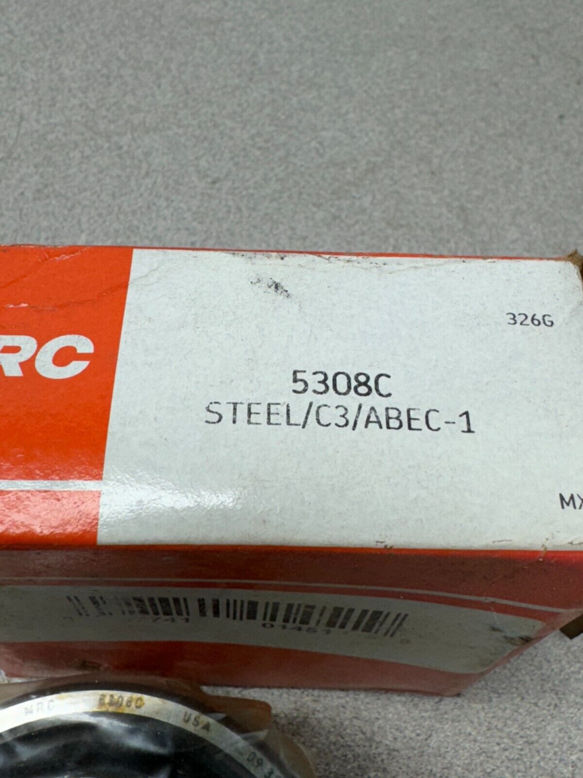 NEW IN BOX MRC BEARING 5308C STEEL/C3/ABEC-1