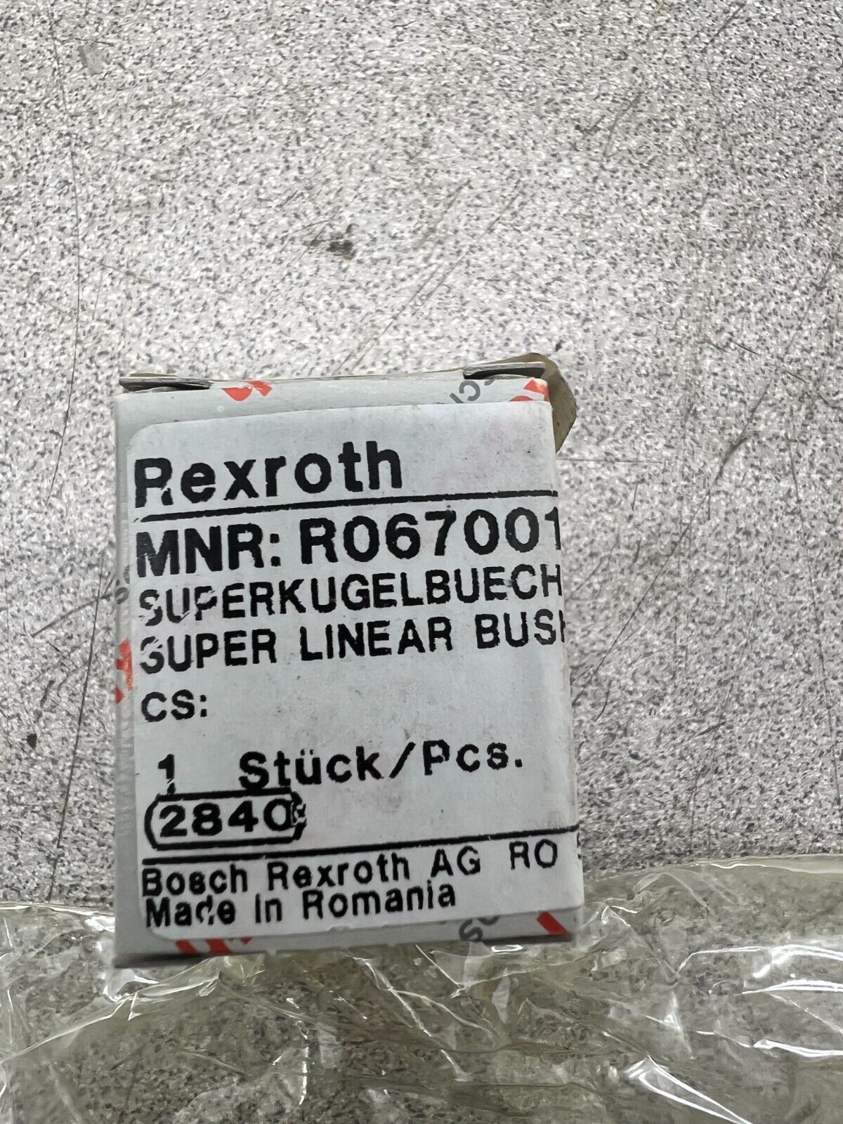 LOT OF 2 NEW IN BOX REXROTH LINEAR BUSHING R067001000