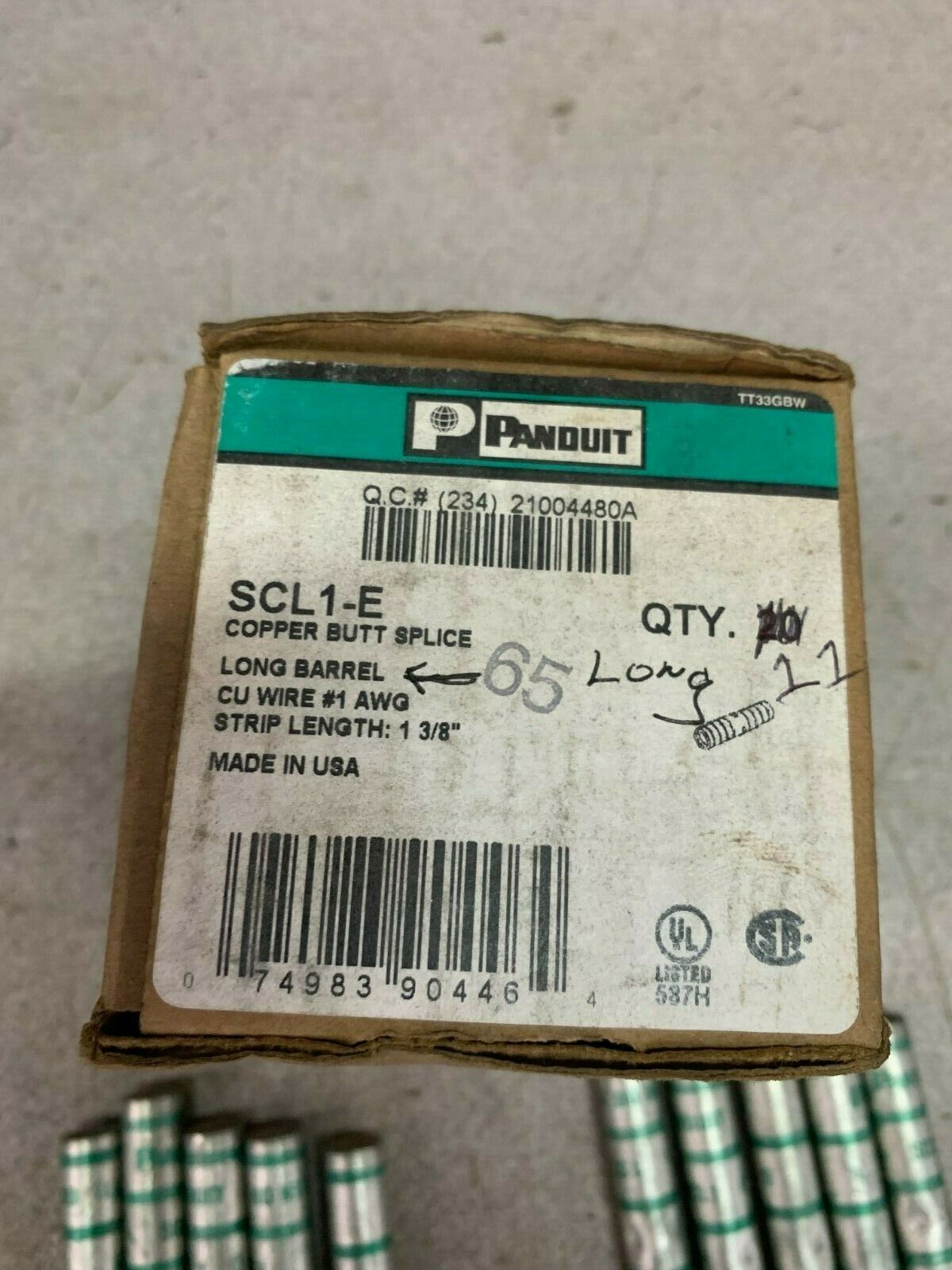 BOX OF 11 NEW IN BOX PANDUIT SPLICE SCL1-E