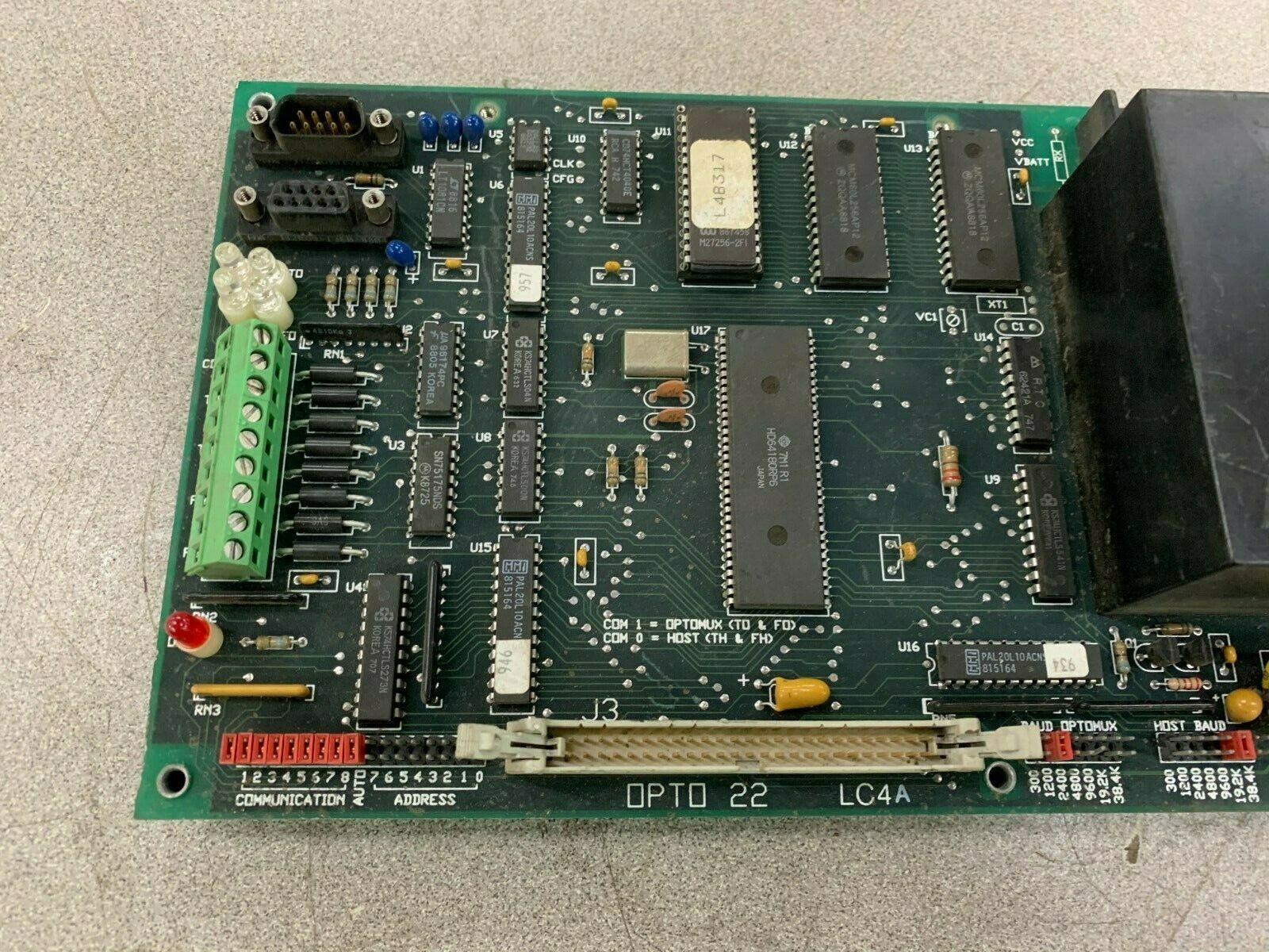 USED OPTO 22 LC4A CIRCUIT BOARD 001836E