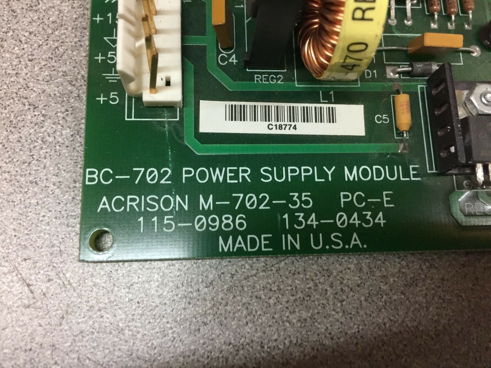 NEW NO BOX ACRISON BC-702 POWER SUPPLY MODULE M-702-35