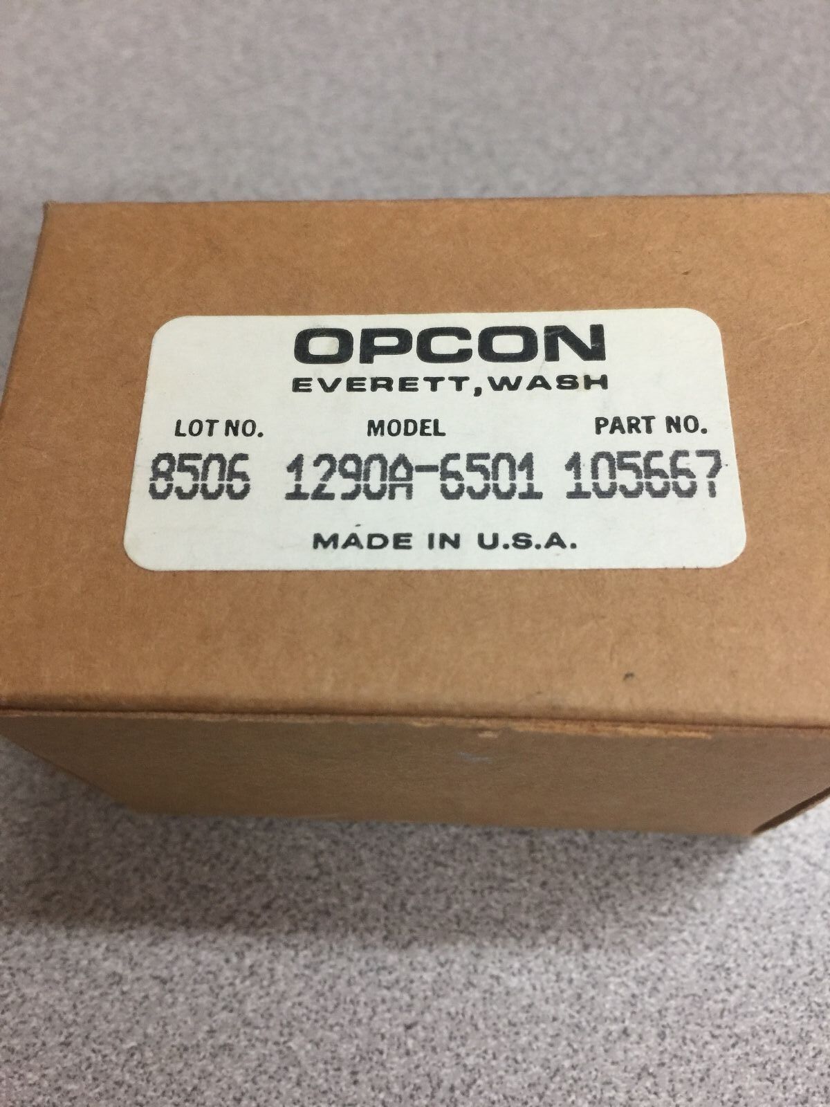 NEW IN BOX OPCON DETECTOR 1290A-6501