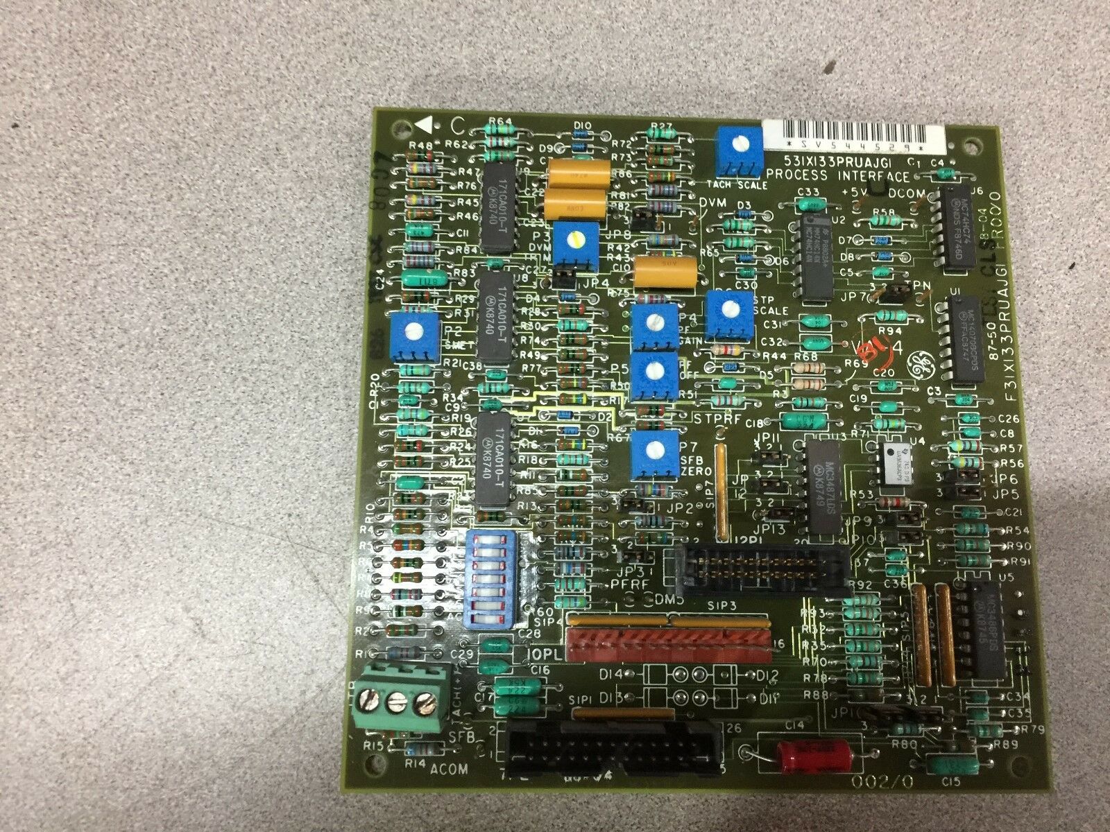 NEW GE PROCESS INTERFACE BOARD 531X133PRUAJG1