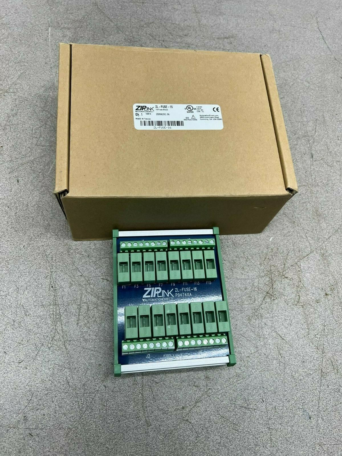 NEW IN BOX ZIPLINK 168FA  FUSE BLOCK ZL-FUSE-16