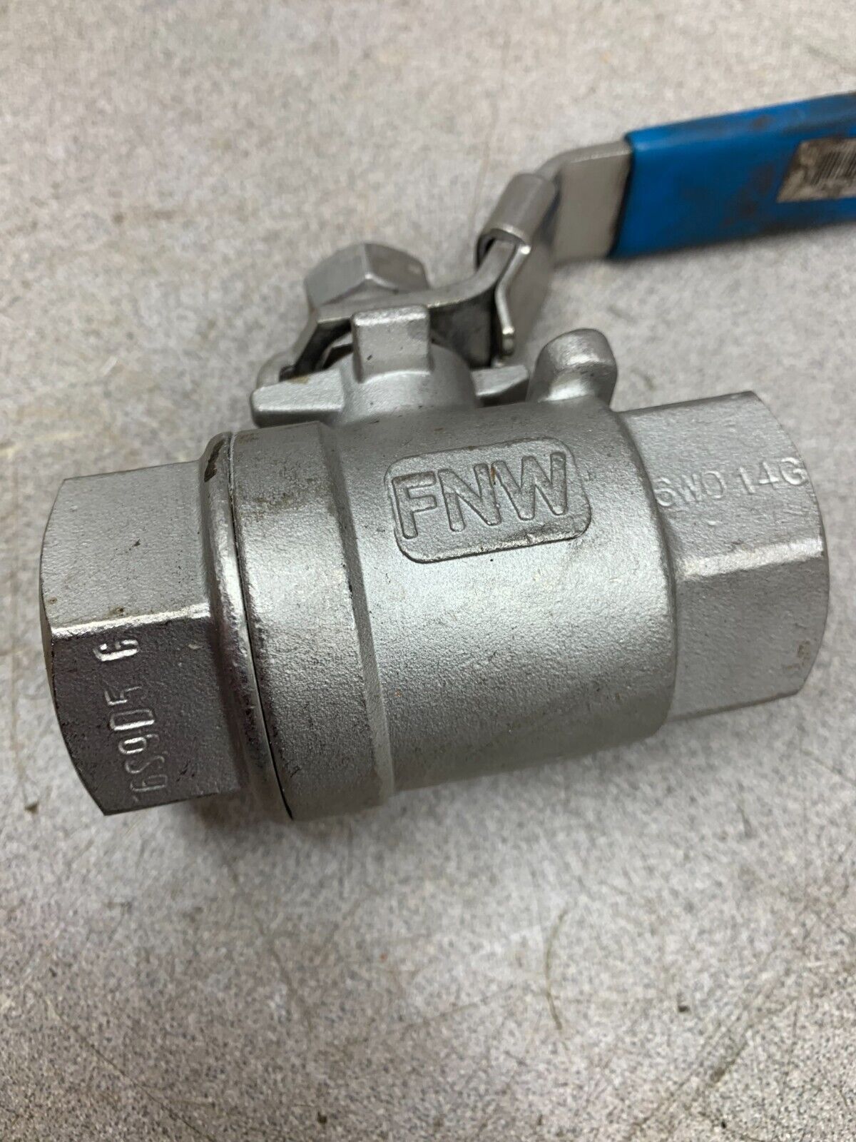 NEW NO BOX FNW FIG. 260 1" CF8M 1000 WOG STAINLESS BALL VALVE