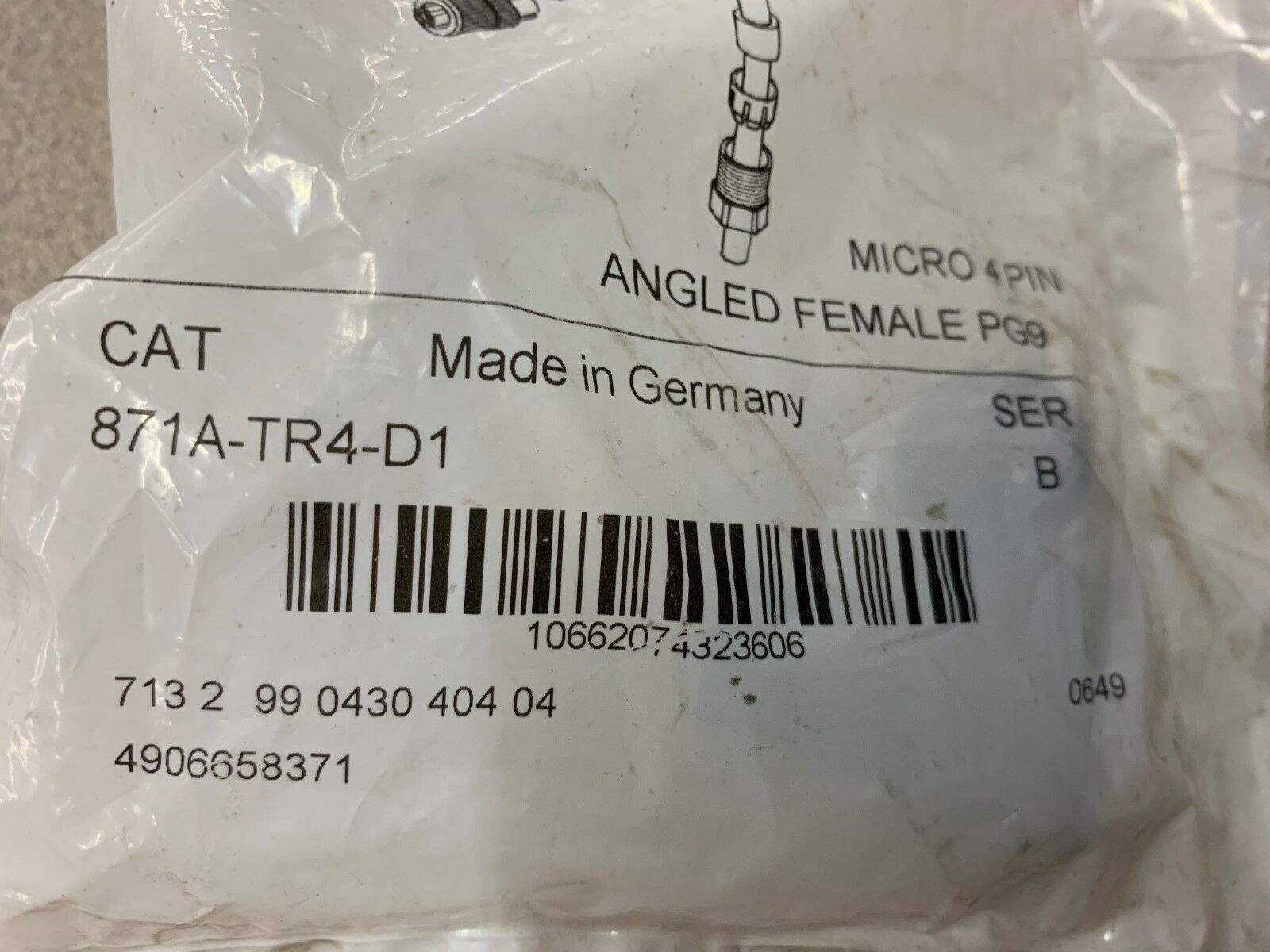 NEW IN BAG ALLEN BRADLEY MICRO PIN 871A-0TR4-D1 SERIES B