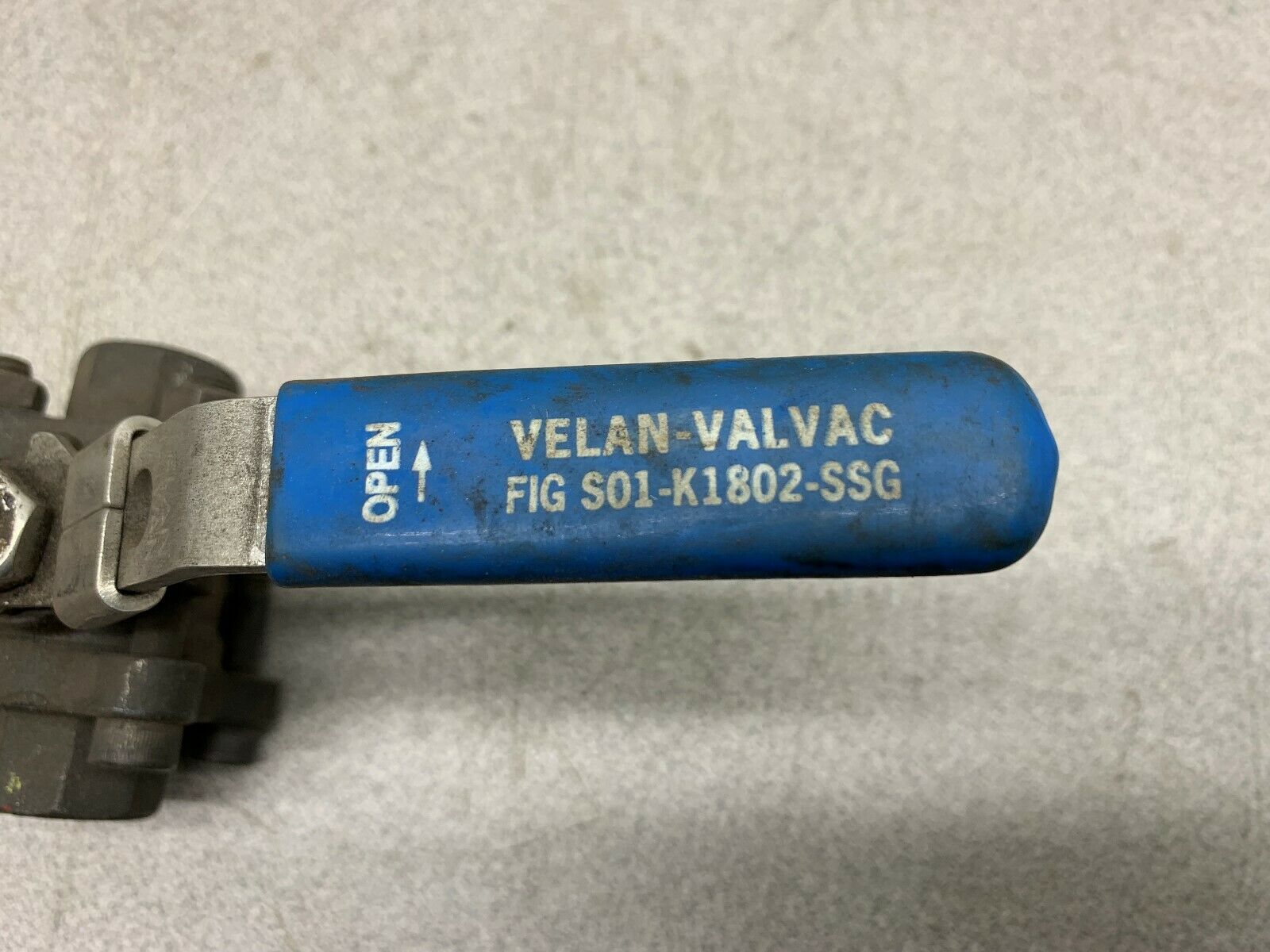 NEW NO BOX VELAN VALVE S01-K1802-SSG