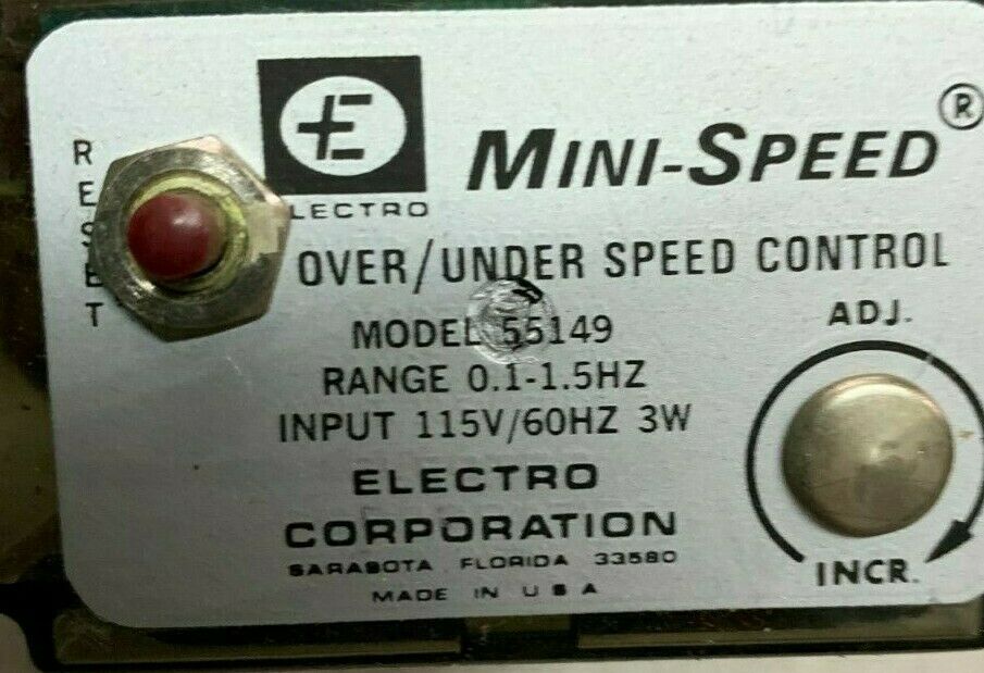 NEW IN BOX ELECTRO OVER/UNDER SPEED CONTROL 55149