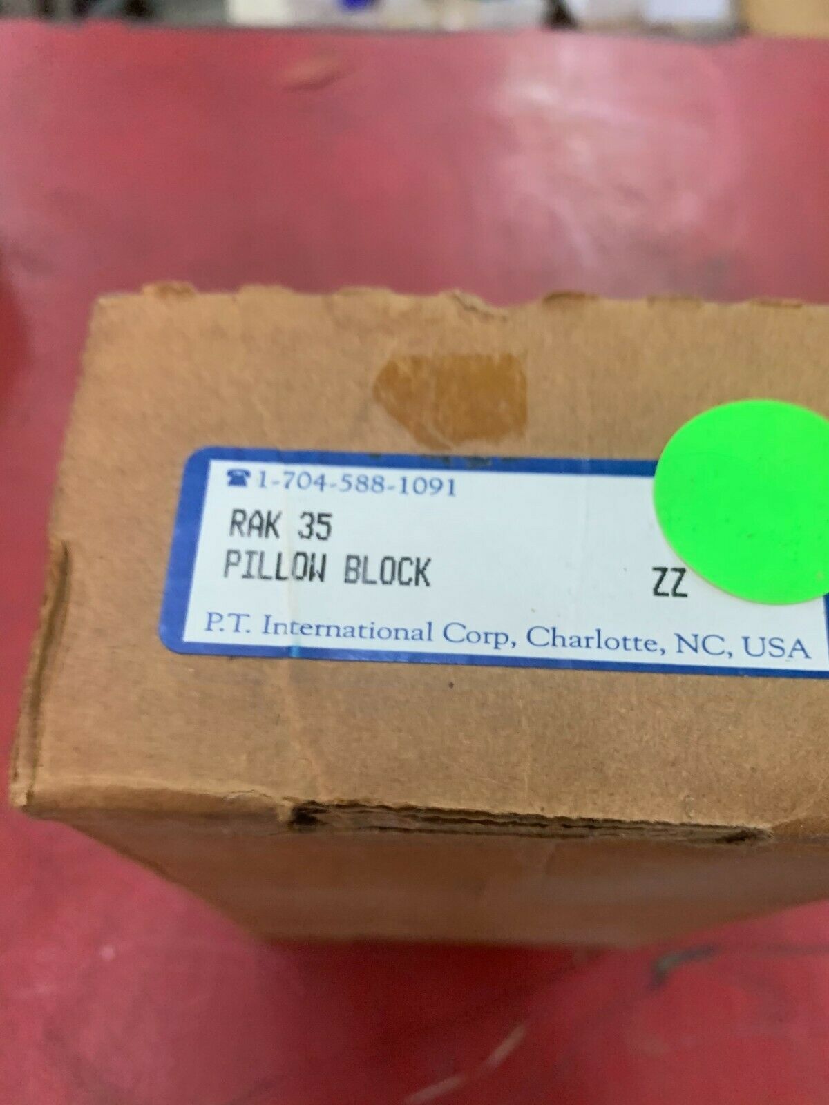 NEW IN BOX PTI PILLOW BLOCK BEARING RAK 35