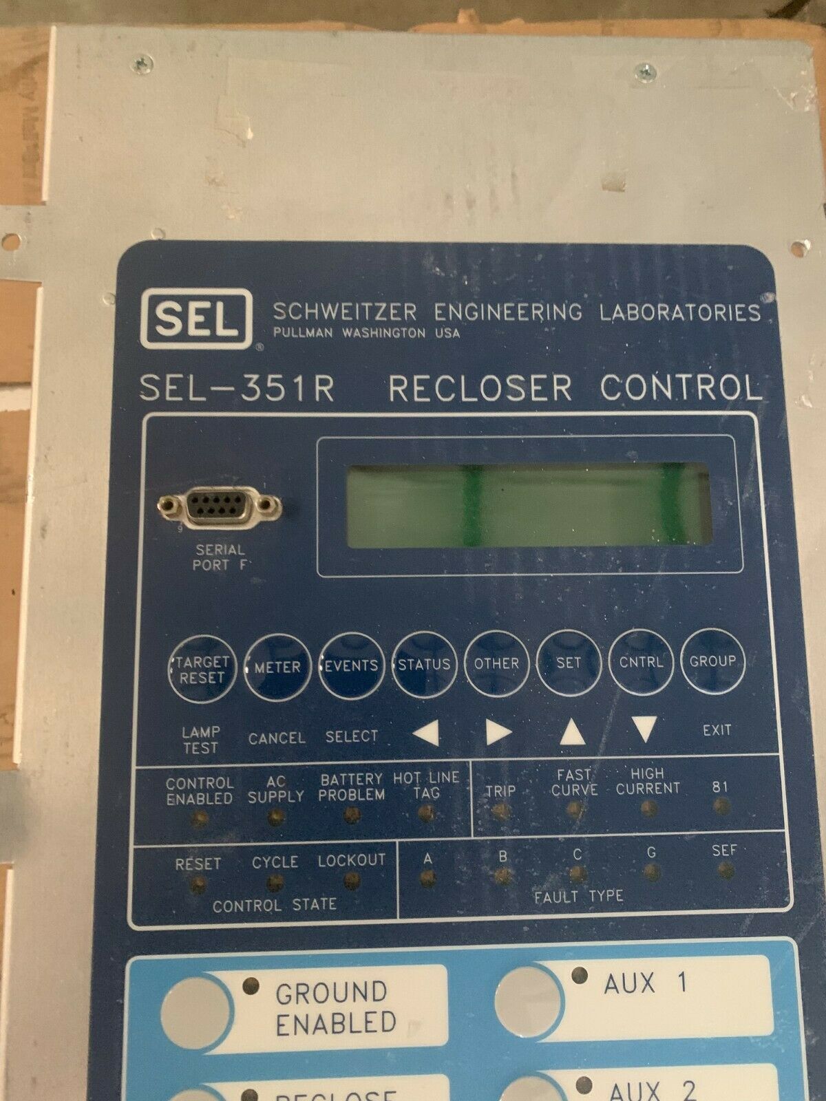 USED SCHWEITZER ENGINEERING LABS SEL-351R RECLOSER CONTROL