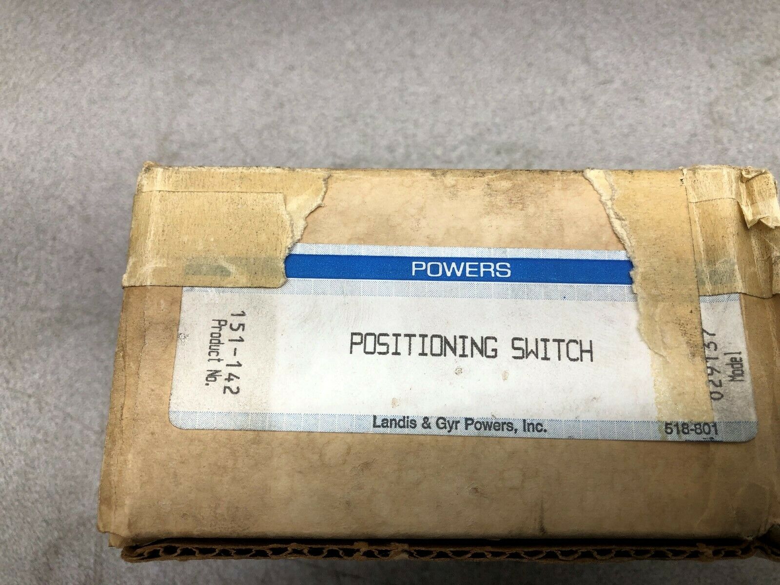 NEW IN BOX POWERS POSITIONING SWITCH 151-142