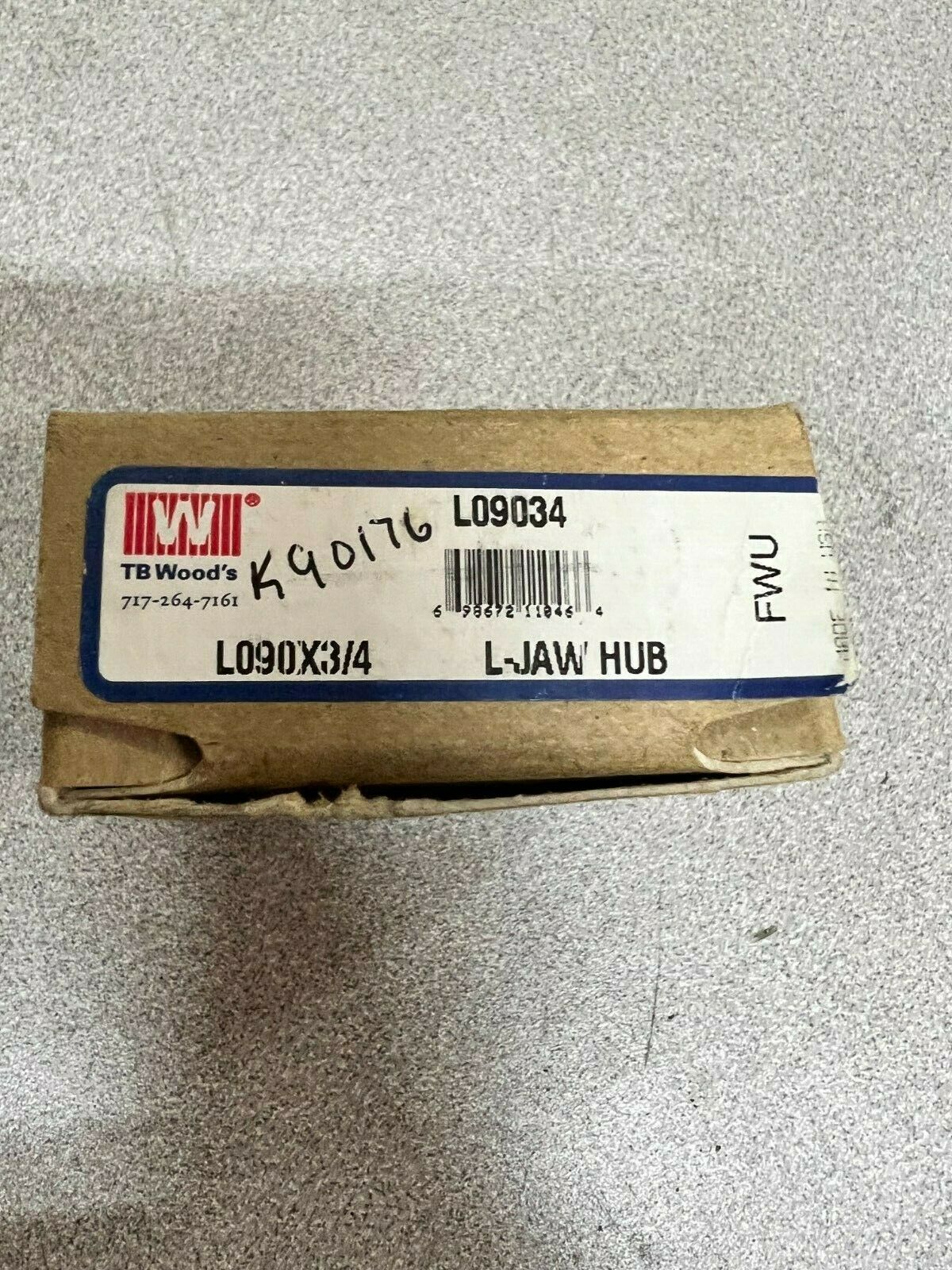 LOT OF 2 NEW IN BOX TB WOODS L-JAW HUB L09034