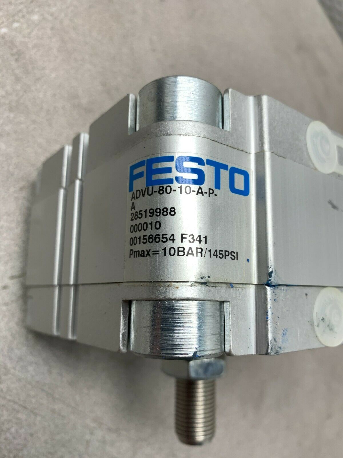 NEW NO BOX FESTO PNEUMATIC COMPACT CYLINDER ADVU-80-10-A-P-A