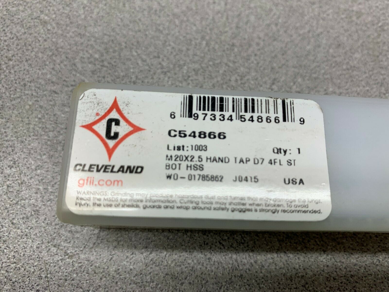 NEW NO BOX CLEVELAND HAND TAP C54866