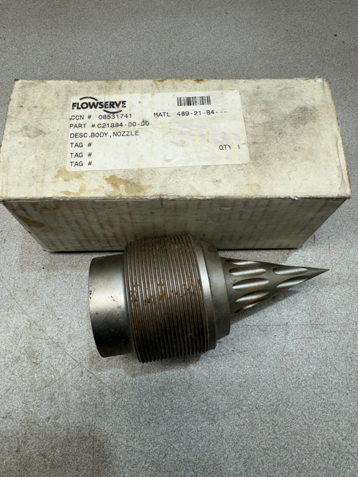 NEW FLOWSERVE BODY NOZZLE C21884-00-00