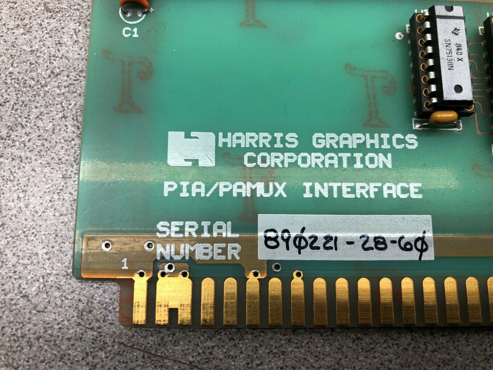 USED HARRIS GRAPHICS PIA/PAMUX INTERFACE SE80TA129