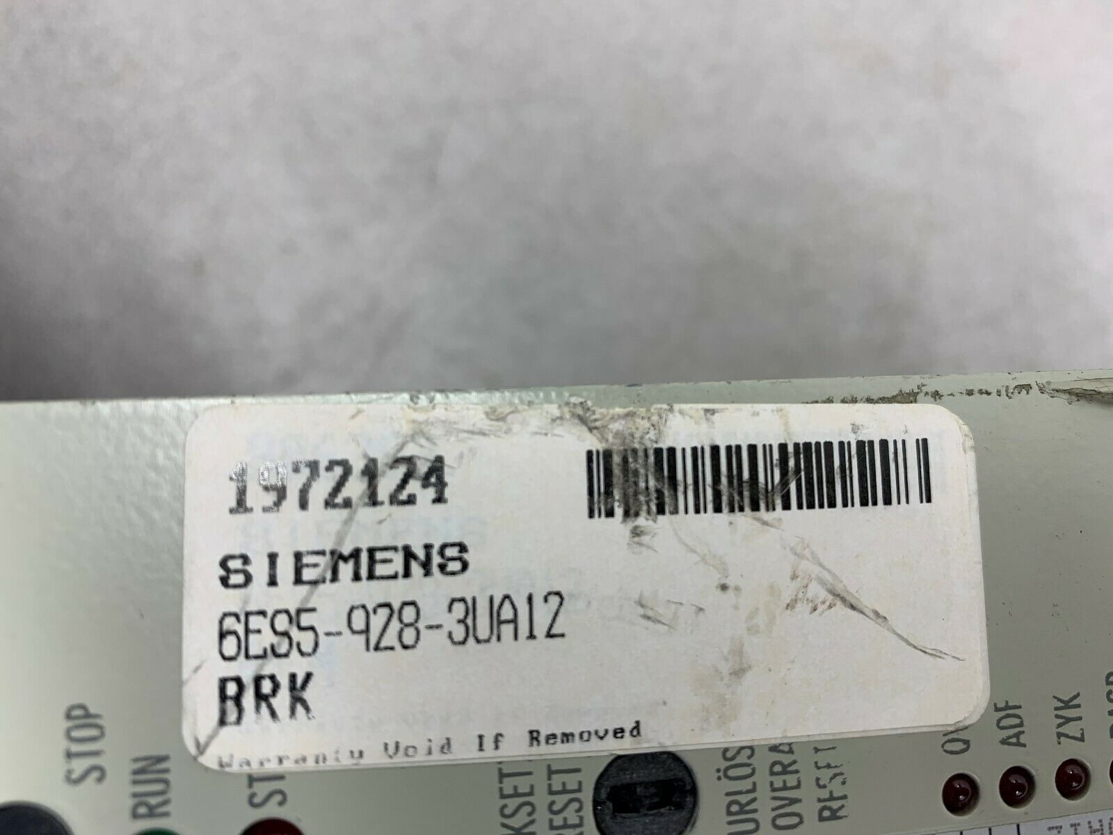 USED SIEMENS CIRCUIT BOARD 6ES5-928-3UA12