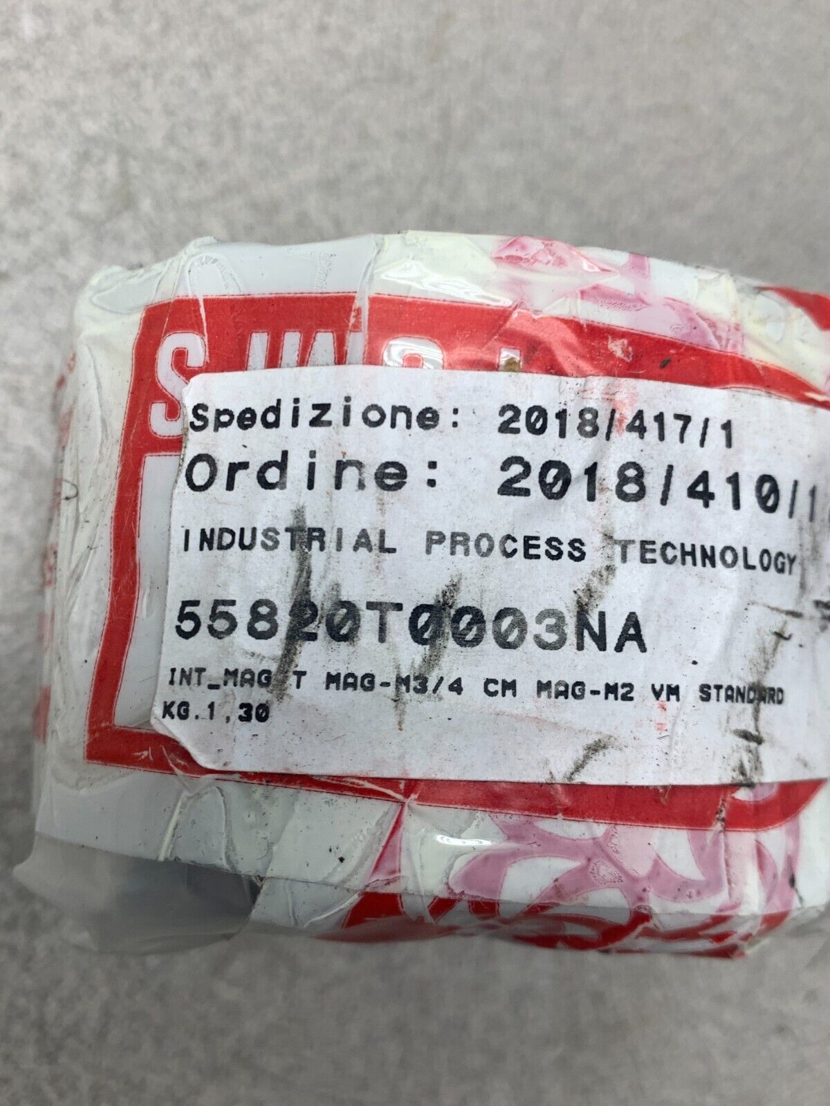 NEW INDUSTRIAL PROCESS TECHNOLOGY 2018/417/1 MAGNET 55820T0003NA