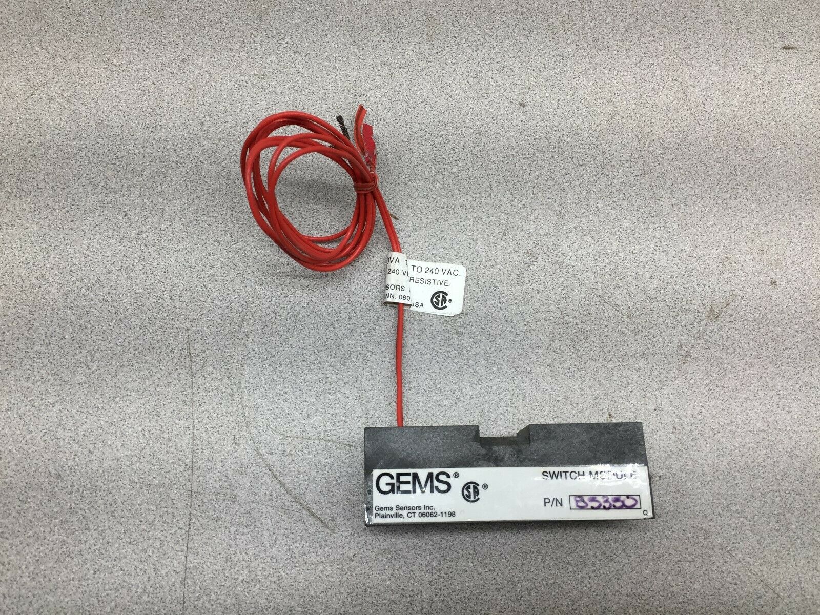 USED GEMS LEVEL SWITCH MODULE 85350