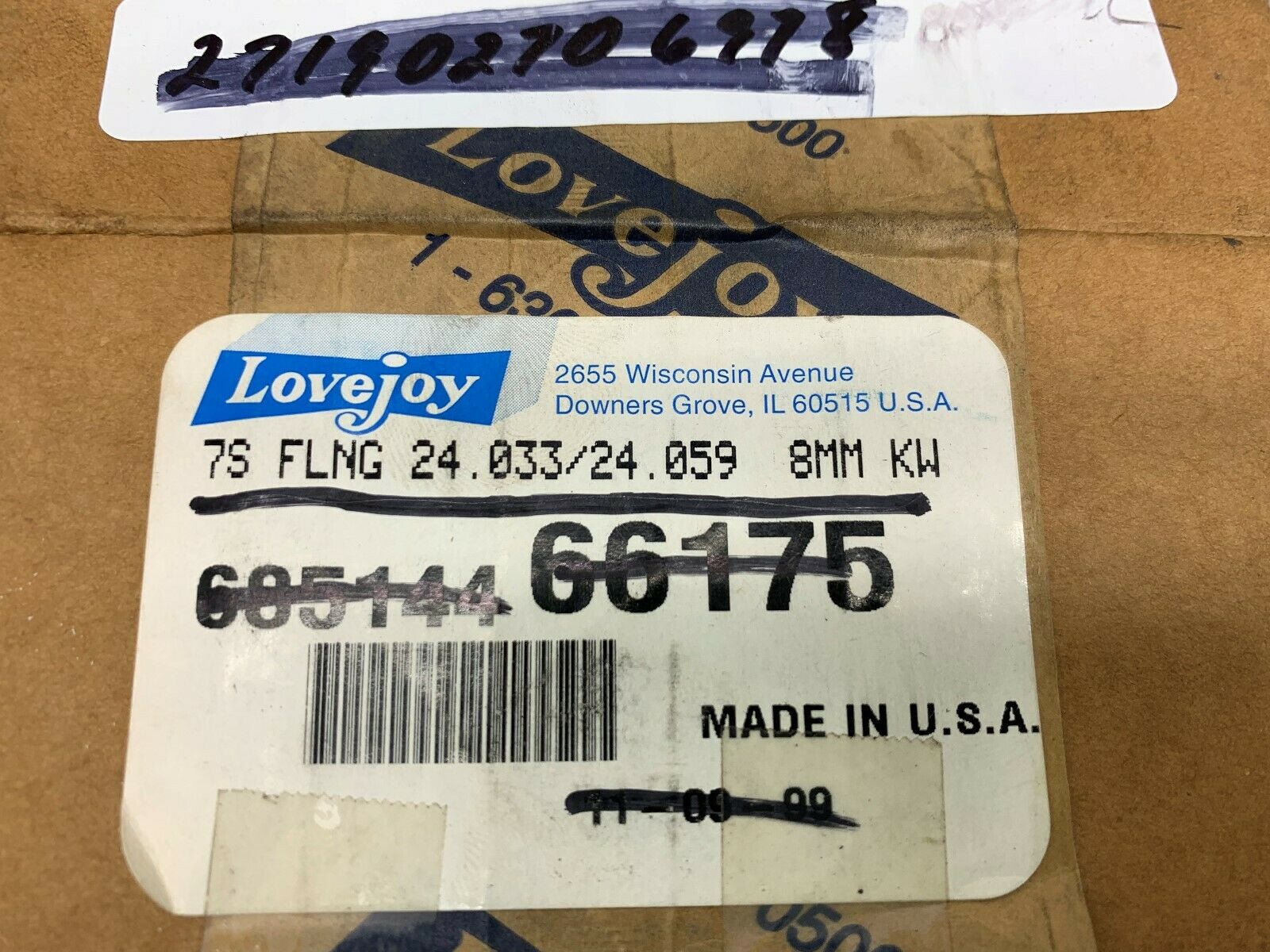 NEW IN BOX LOVEJOY COUPLING 7S FLNG