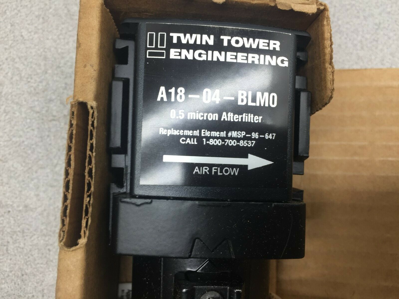 NEW IN BOX TWIN TOWER 0.5 MICRON AFTERFILTER A18-04-BLM0