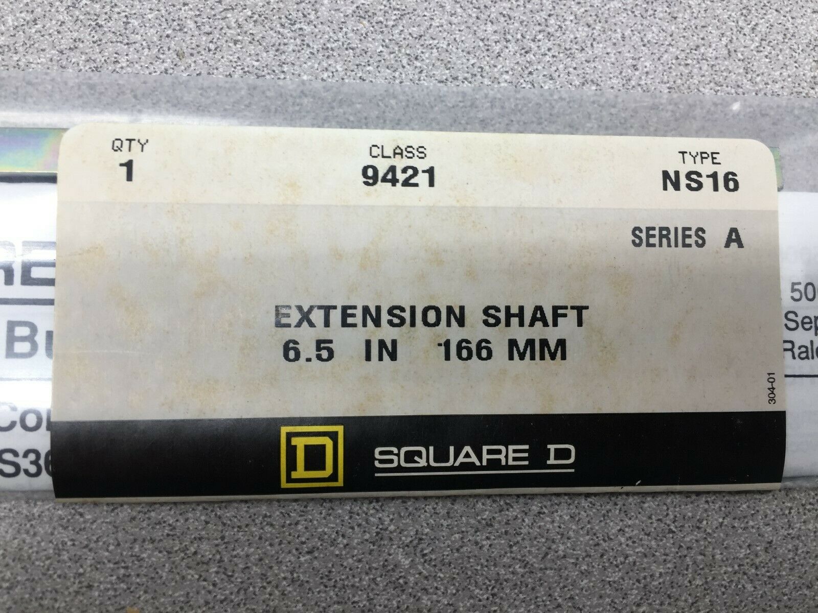 NEW IN PACK SQUARE D 6.5 IN EXTENSION SHAFT 9421 NS16