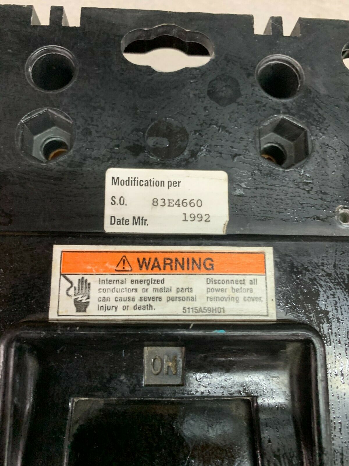 USED WESTINGHOUSE 2 POLE 400AMP TRI-PAC CIRCUIT BREAKER LA2400PRF