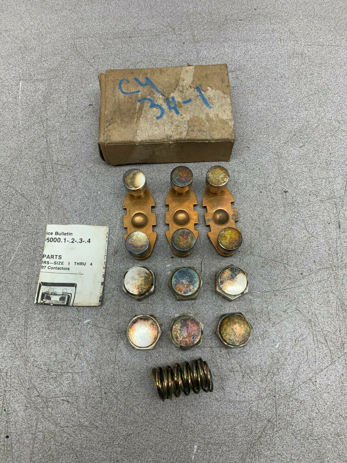 NEW IN BOX JOSLYN CLARK 3 POLE SIZE 4 CONTACT KIT CY34-1