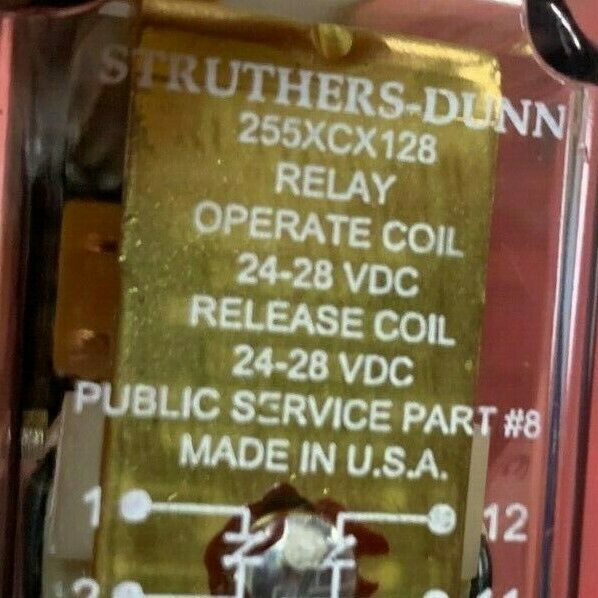 NEW IN BOX STRUTHERS-DUNN 24-28VDC. RELAY 255XCX128