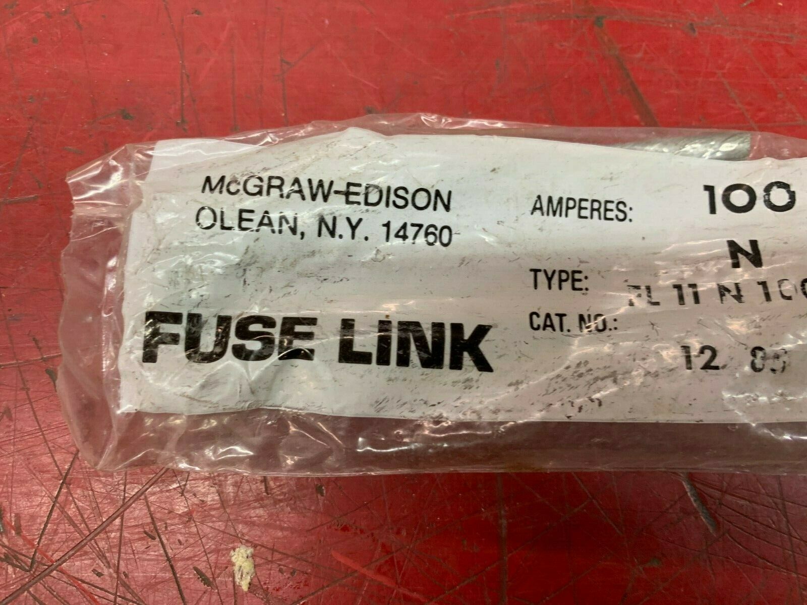 NEW IN BAG MCGRAW-EDISON 100 AMP FUSE LINK FL11N100R